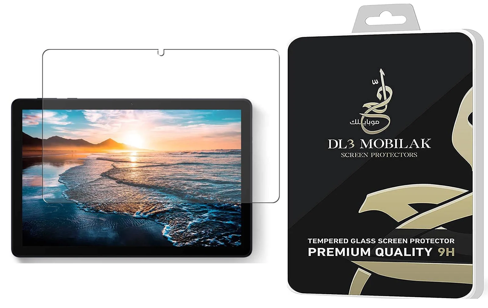 DL3 Mobilak Screen Protector For MatePad T10s 10.1 Tempered Glass Film [HD Crystal ] [Easy Installation] [Scratch Resistant] [9H Hardness] - Clear