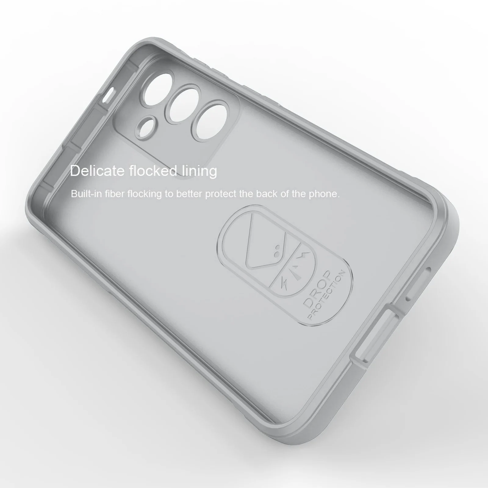 DL3 Mobilak Silicone Case for Samsung Galaxy A25 Heavy Duty Protective [Slim Fit] Shockproof Soft Flexible Protective Design Shock-Absorption TPU Cover With Camera Protection - Gray
