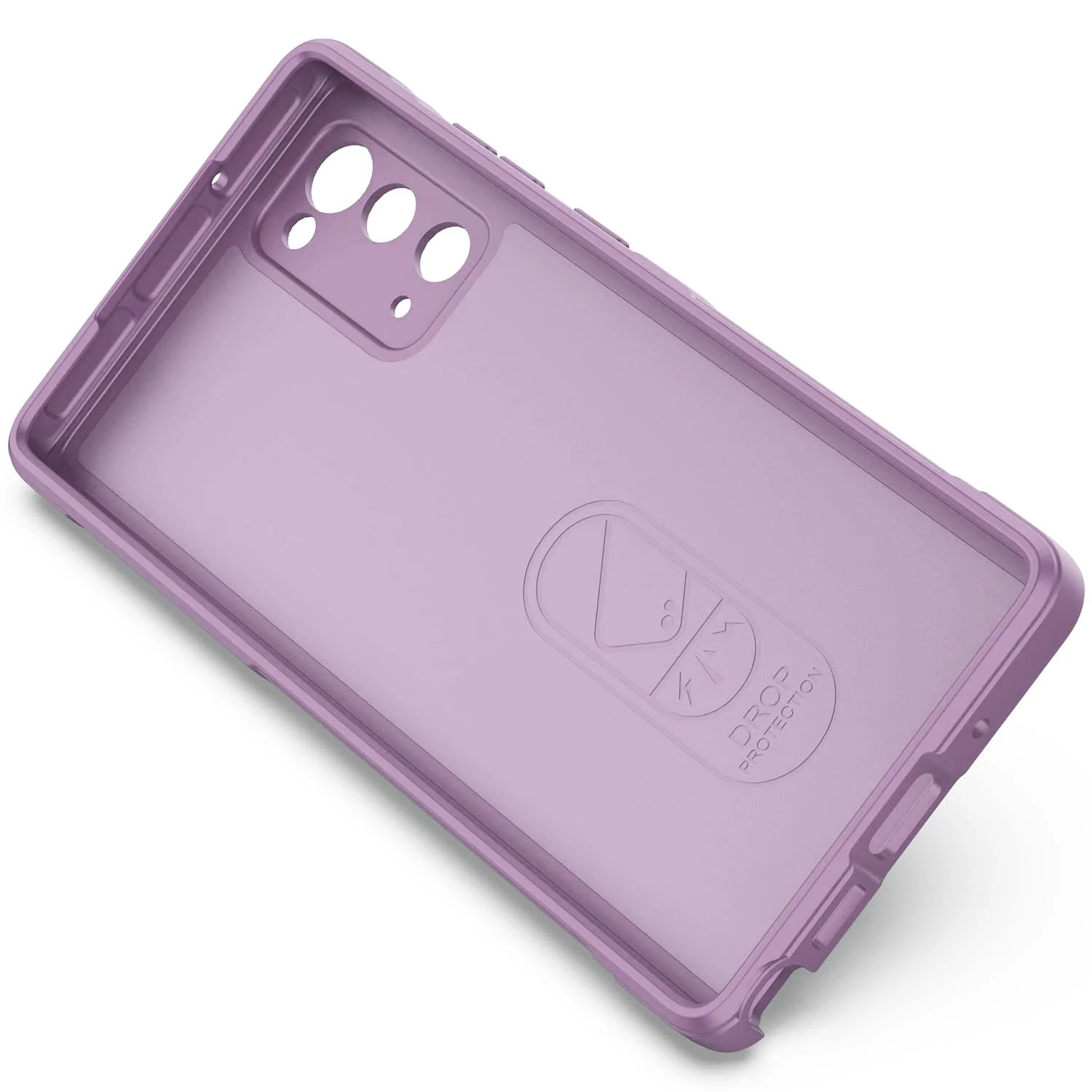 DL3 Mobilak Soft Silicone Protective Case for Samsung Galaxy Note 20 5G with Camera Protection and Shockproof Design - Purple