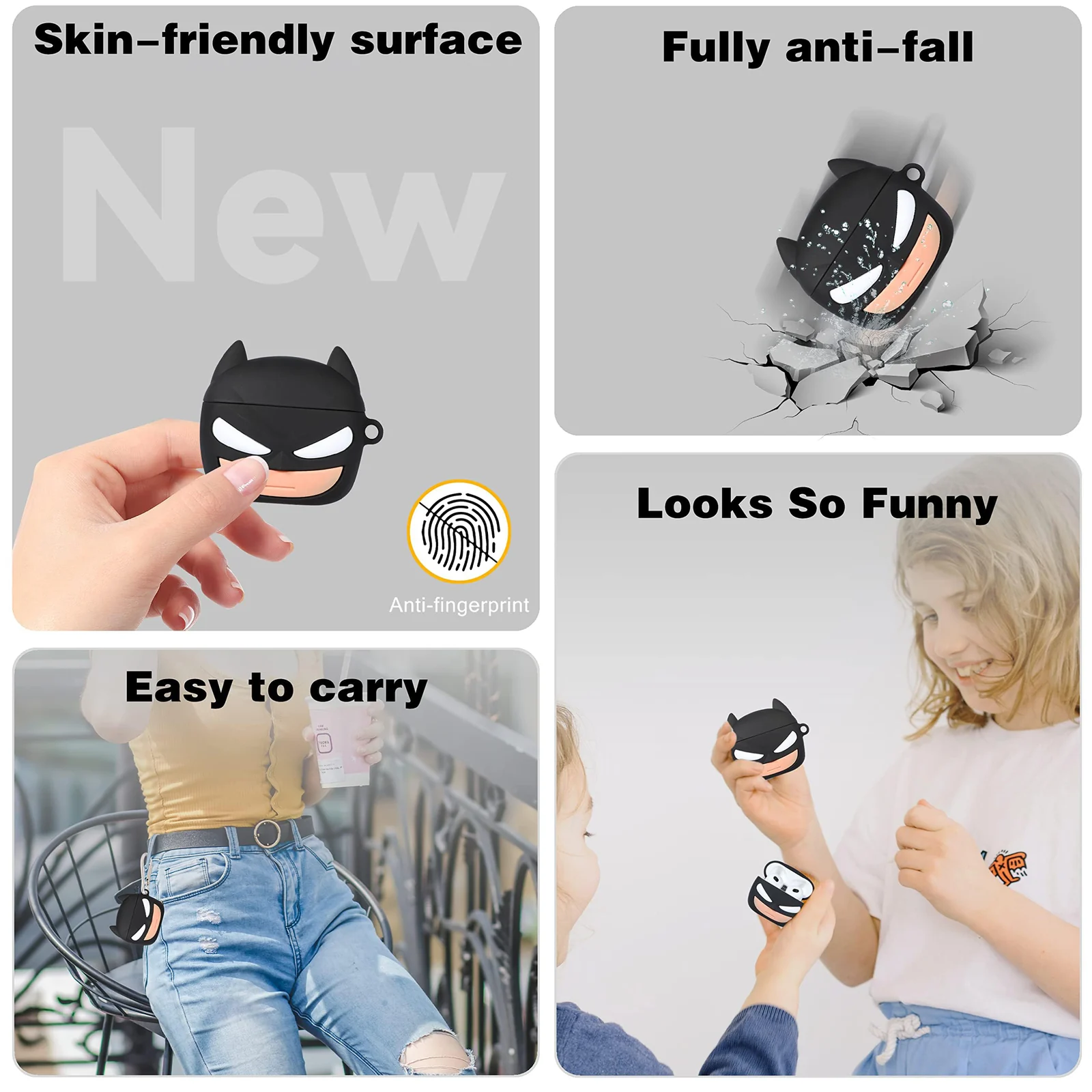 DL3 Mobilak For AirPods 3 Case Soft Silicone Shockproof Cover for Apple AirPods 3rd, New 3D Cute Cartoon Creative Fun Case Skin with Keychain Design for Air pods 3rd Charging Case - Style 16