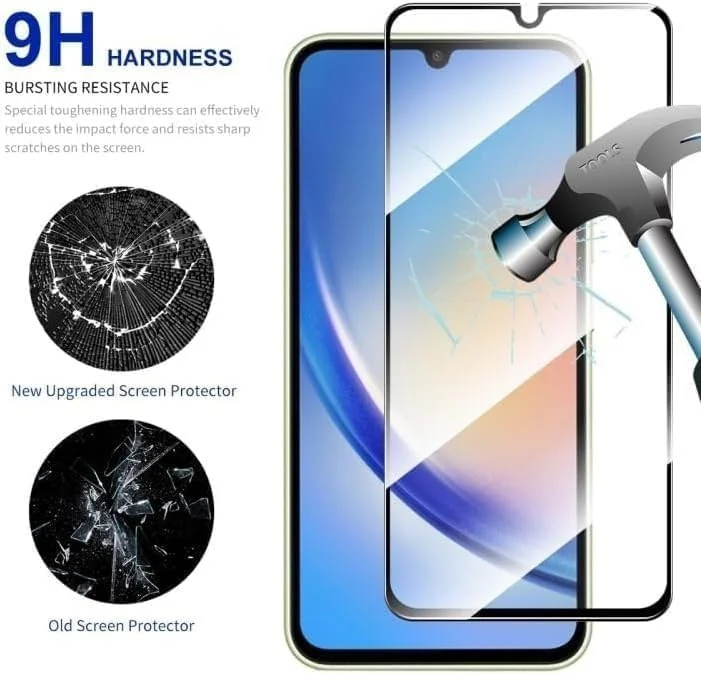 DL3 Mobilak 5D Full Glass Screen Protector For Xiaomi Redmi 13C Black Frame - Clear
