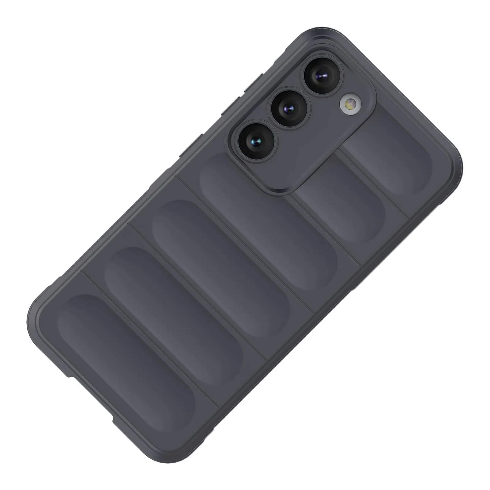 DL3 Mobilak Silicone Case for Samsung Galaxy S23+ Plus Heavy Duty Protective [Slim Fit] Shockproof Soft Flexible Protective Design Shock-Absorption TPU Cover With Camera Protection - Dark Gray