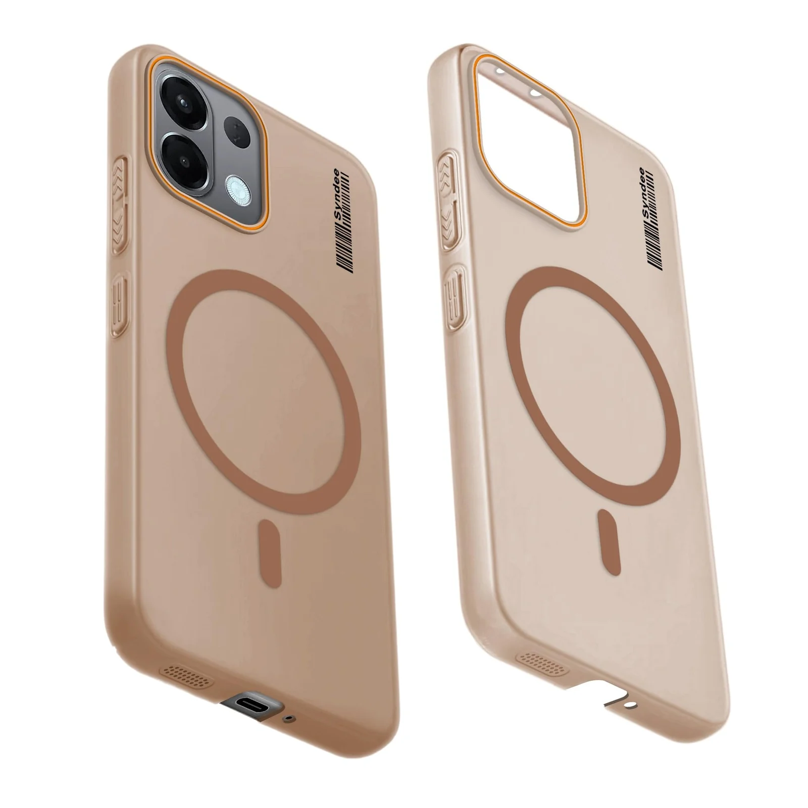 DL3 Mobilak Translucent Matte Case for OnePlus 15 5G, Compatible with MagSafe accessories, Shock-absorbing protection, Integrated ring holder - Brown