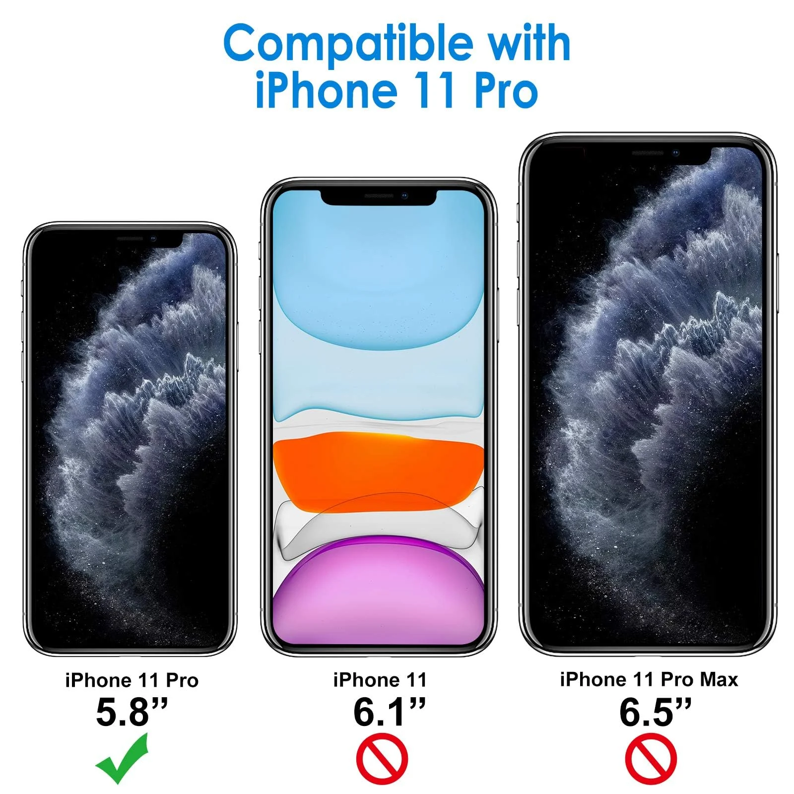 DL3 Mobilak TPU Protective Case for iPhone 11 Pro 5.8-Inch, Shock-absorbing protection, Scratch-resistant surface, Raised edges around the screen and camera - A.Black