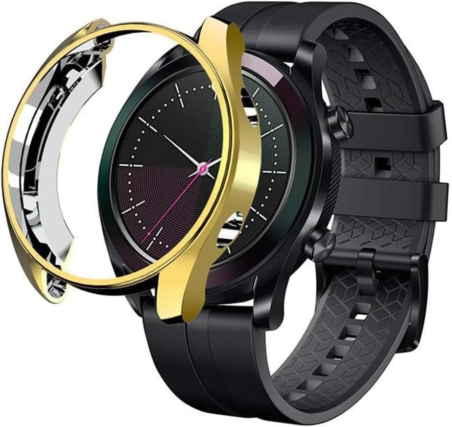 DL3 Mobilak Case Compatible with Huawei Watch GT3 46mm Case All-Around Screen Protector Watch Soft TPU Shockproof Cover Slim Guard Thin Bumper Shell Protector