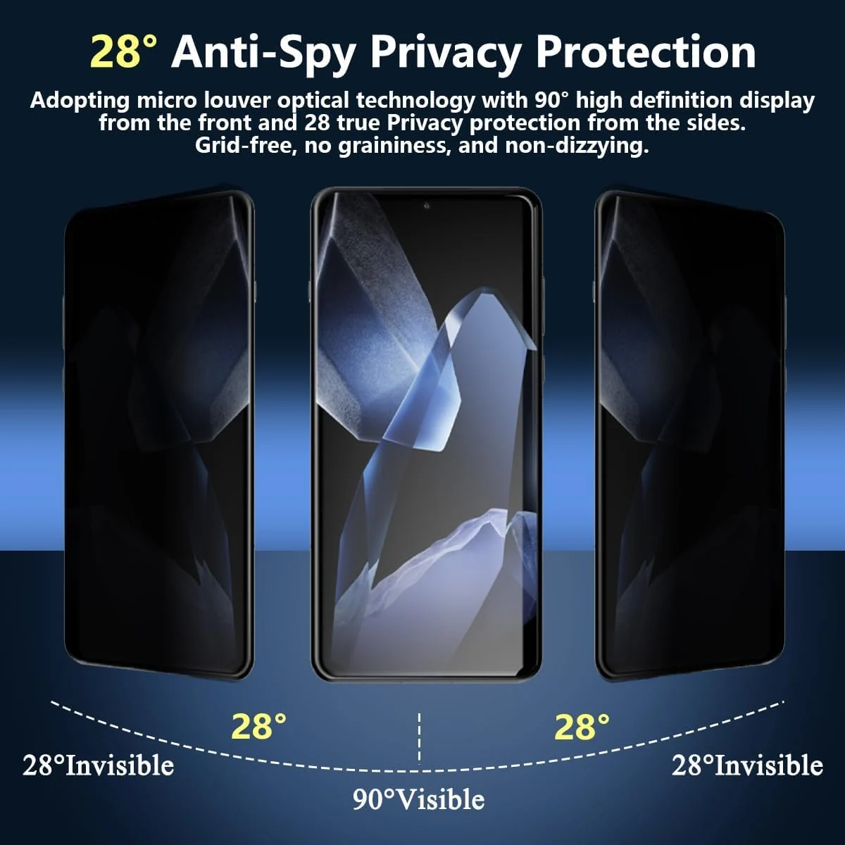 DL3 Mobilak Screen Protector for Xiaomi 15 Ultra 5G UV Glass Fingerprint Reader Support 3D Curved Anti-Spy Tempered Glass Screen Protector - Privacy