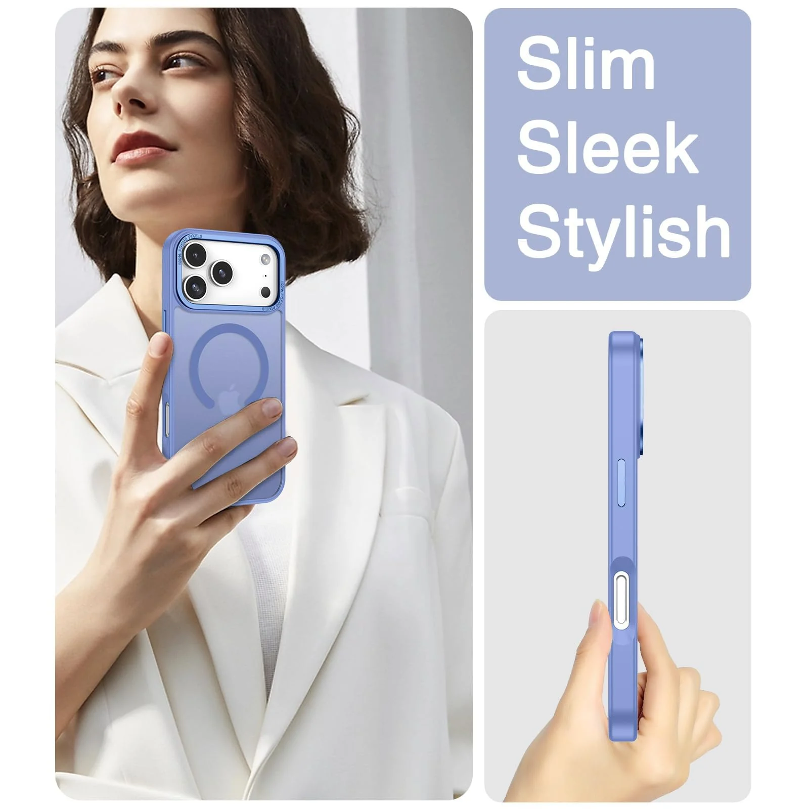 DL3 MOBILAK Protective Phone Case for Apple iPhone 18 Pro Max and 17 Pro Max - Light Blue