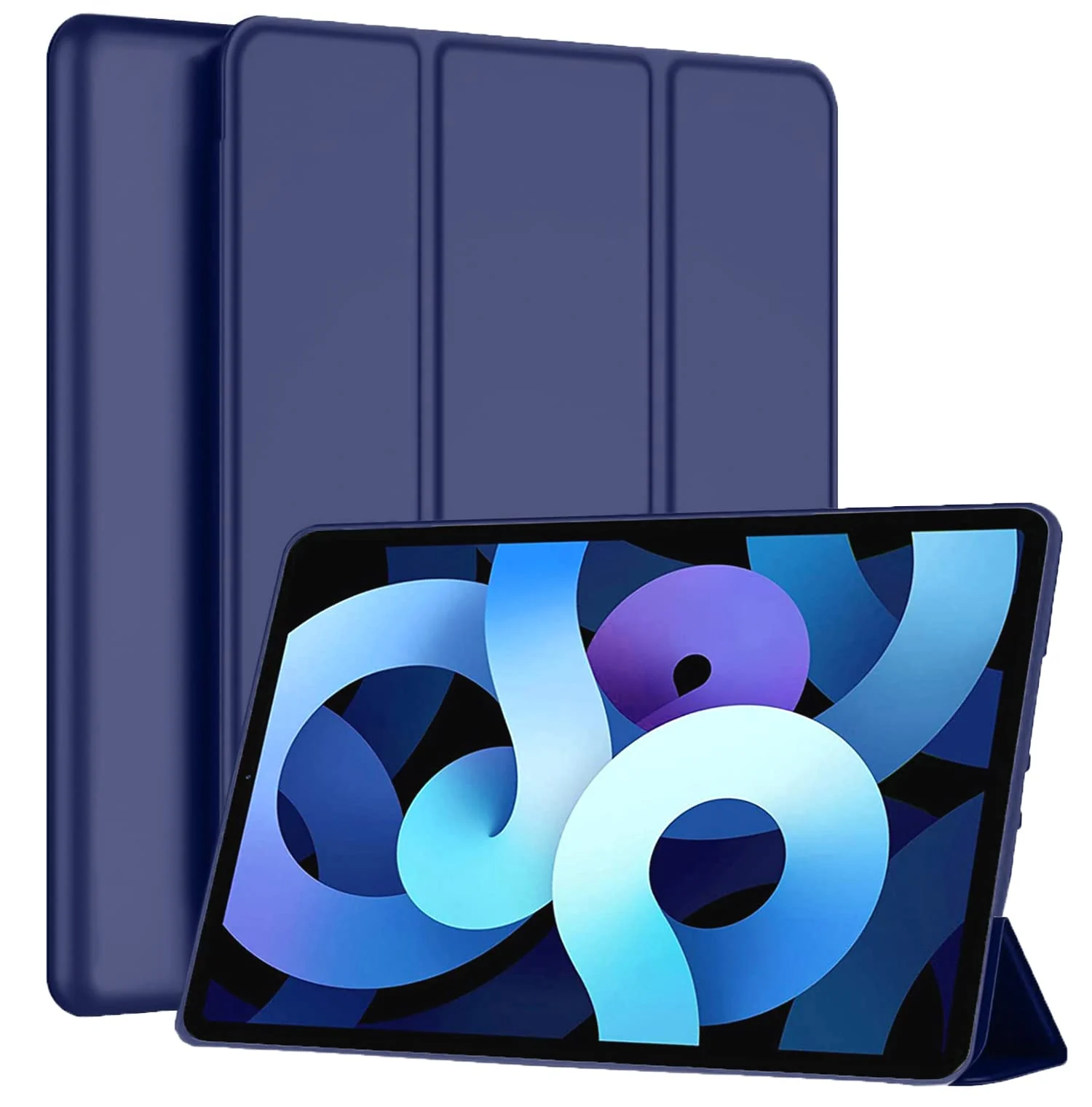 DL3 Mobilak Case Compatible with Samsung Galaxy Tab A 10.1 2016 (SM-T580 / T585, Not for 2019 Model), Smart Cover Soft Baby Skin Silicone Back and Full Body Protection, Auto Wake/Sleep - Blue