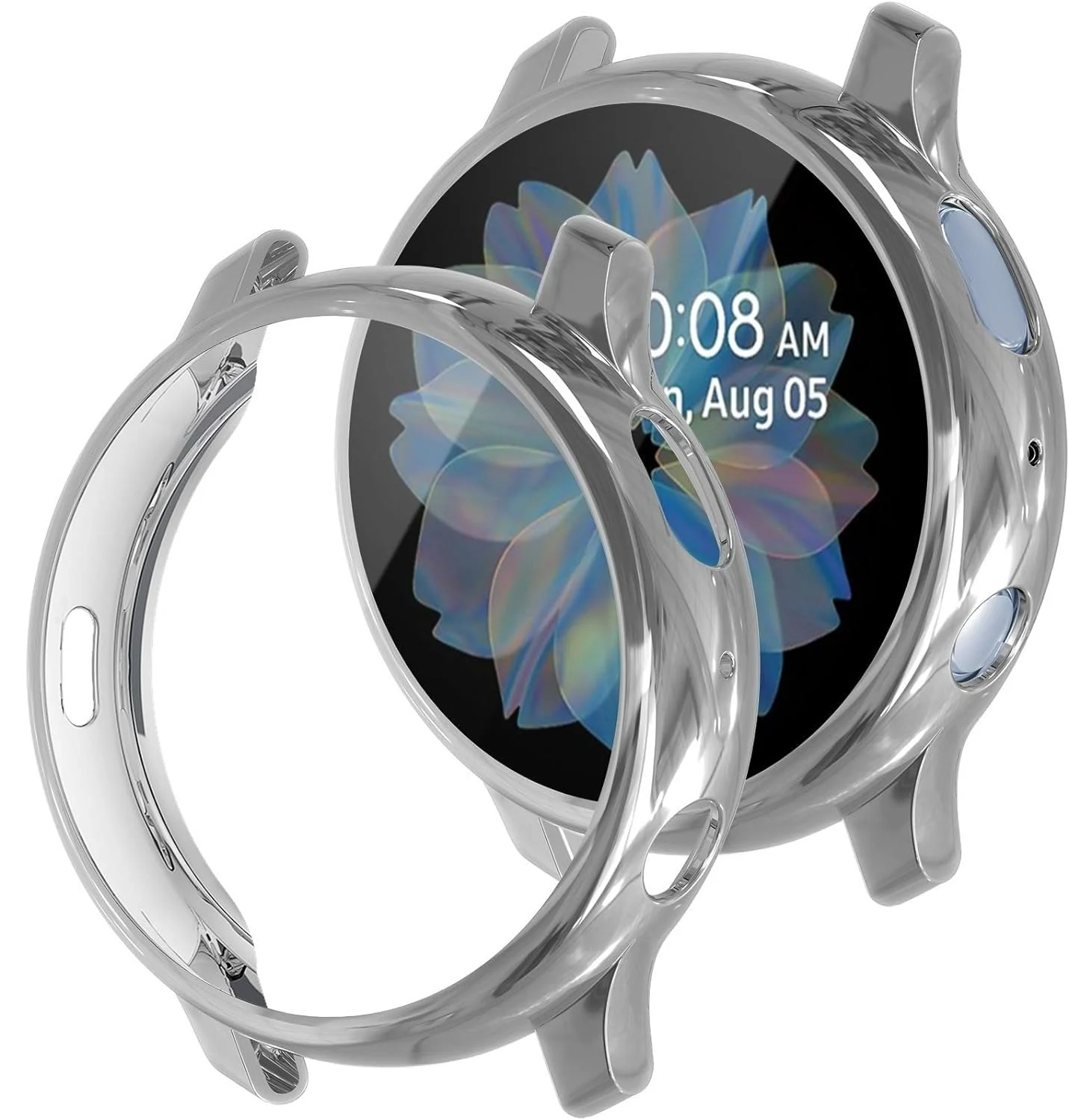DL3 Mobilak Case Compatible with Samsung Galaxy Watch Active 2 44mm Case All-Around Screen Protector Watch Soft TPU Shockproof Cover Slim Guard Thin Bumper Shell Protector