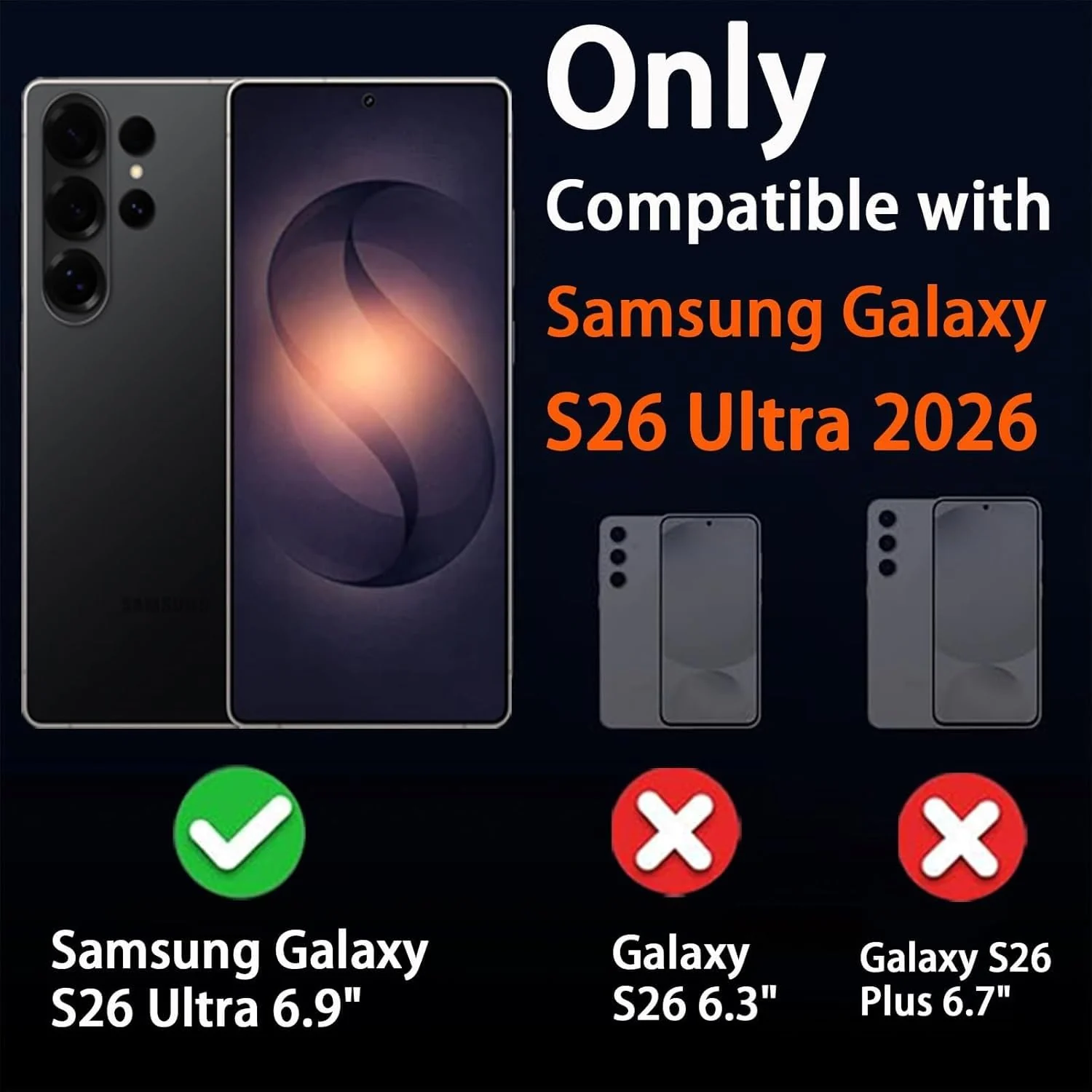 DL3 Mobilak for Samsung Galaxy S26 Ultra Case [Compatible with MagSafe] [Strong Magnet] [Non-Yellowing] Magnetic Slim Thin Bumper Phone Cover, Lightweight, and Durable - Clear