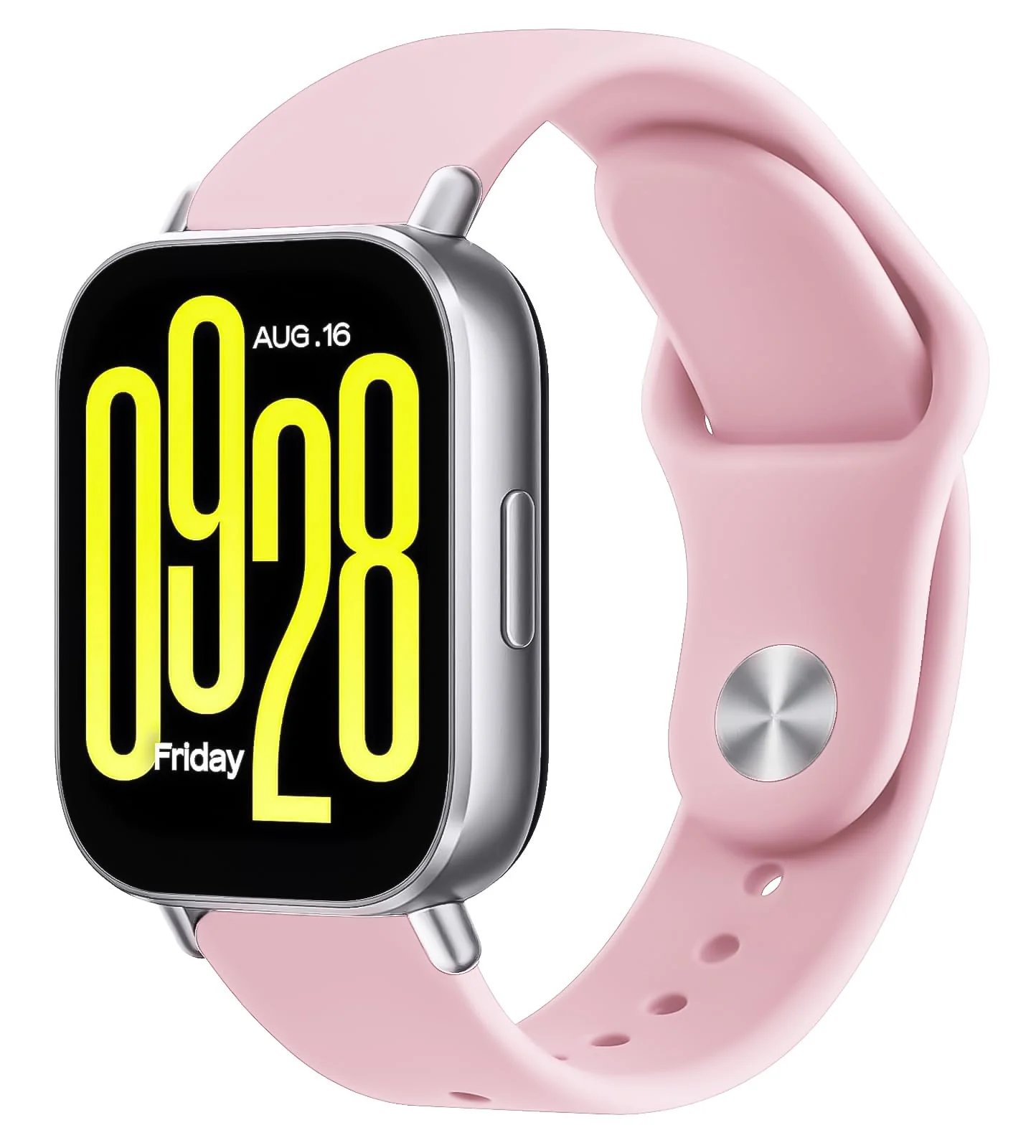 DL3 Mobilak Straps Compatible with Xiaomi Redmi Watch 5 Active/Redmi Watch 5 Lite Bracelets for Men Women, 22mm Soft Silicone Strap, Waterproof Adjustable Band Sports Replacement - Light Pink