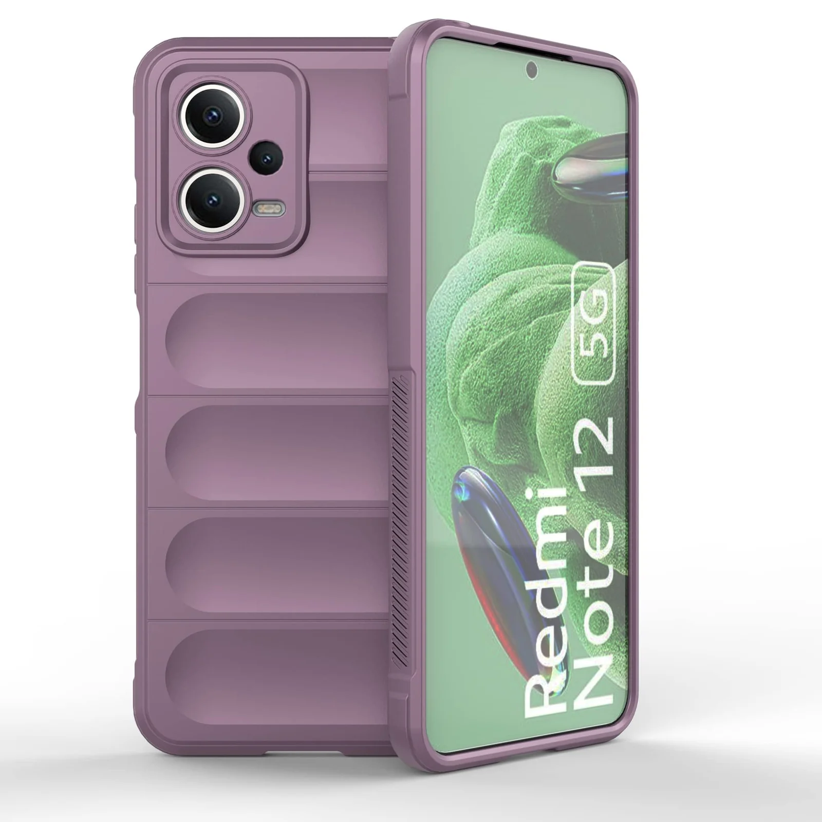 DL3 Mobilak Rugged Protective Case for Xiaomi Redmi Note 12 5G / Poco X5 5G, Camera protection, Shock-absorbing protection, Non-slip grip - Purple