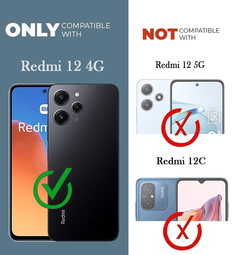 DL3 Mobilak Xiaomi Redmi 12 4G / Xiaomi Redmi 12 5G / Poco M6 Pro 5G Case, Soft Flexible Liquid Silicone Gel Rubber Bumper Cover, Full Body Shockproof Protective Phone Case - Light Purple