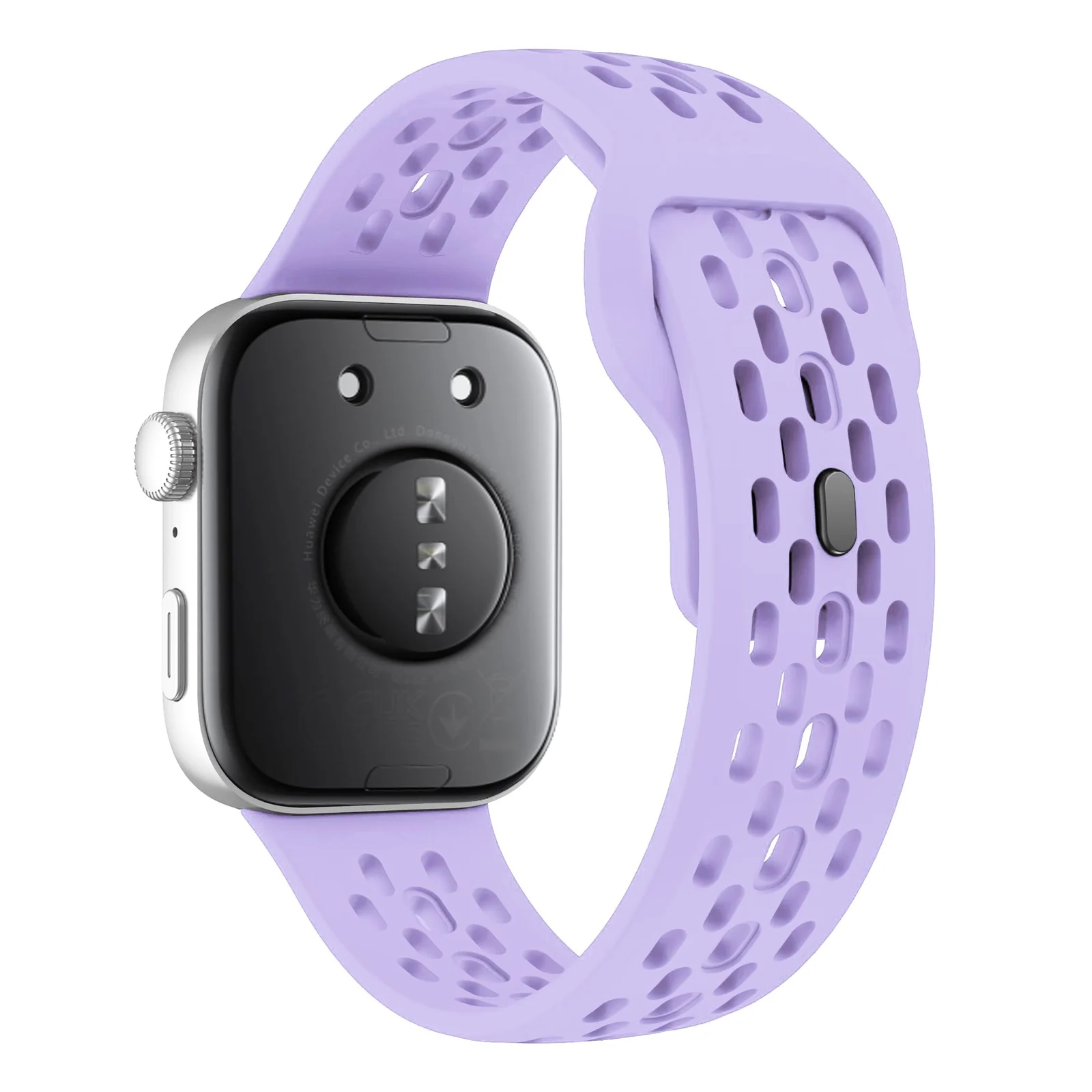 DL3 Mobilak Silicone Mesh Breathable Straps for Huawei Watch Fit 4 Pro Strap. Wristband Bands Bracelet Sports Bracelet Quick Release Adjustable Armband for Huawei Watch Fit 4/Fit 3 - Light Purple