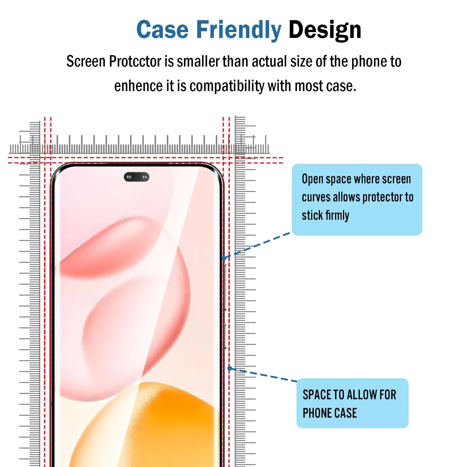 DL3 Mobilak Screen Protector for Honor 400 Pro 5G, Tempered Glass Screen Saver Premium HD Protective, Scratch Resistant, NO-Bubble, 9H Hardness, Full Coverage Film - Clear