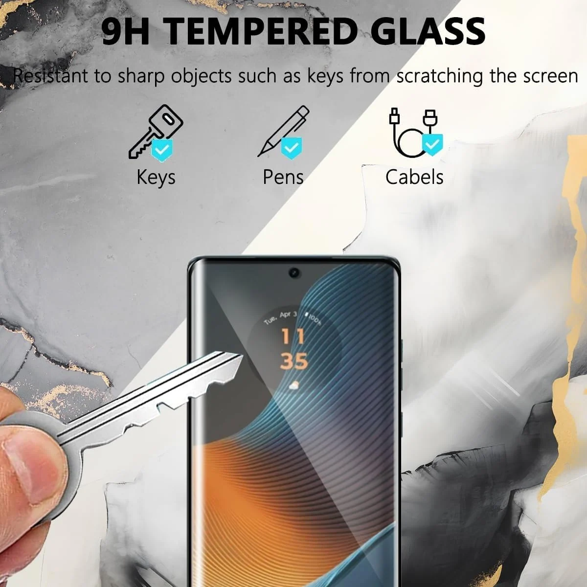 DL3 Mobilak Li-to Screen Protector for Samsung Galaxy S26 Ultra 5G, Tempered Glass Screen Saver Premium HD Protective, Scratch Resistant, NO-Bubble, 9H Hardness, Full Coverage Film - Clear