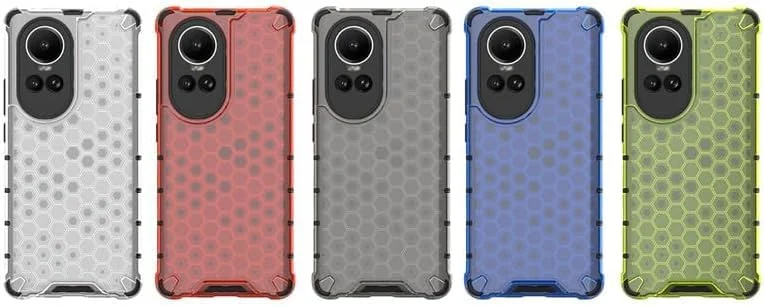 DL3 Mobilak Clear PC and TPU Protective Case for OPPO Reno 10 5G / Reno 10 Pro 5G with Shockproof Design - Black