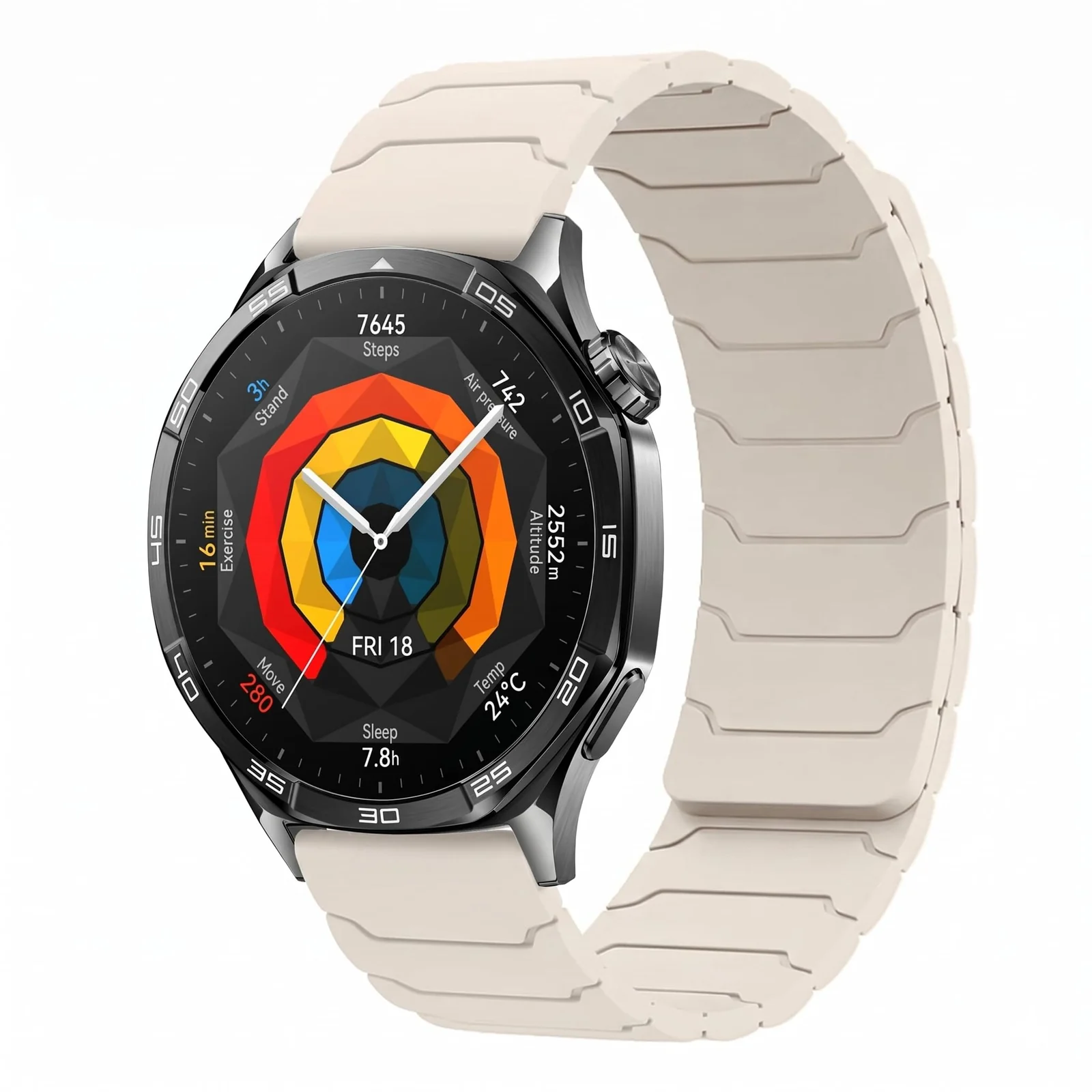 DL3 Mobilak 22mm Silicone Magnetic Strap for Xiaomi Redmi Watch 5 Active/5 Lite/Samsung Galaxy Watch 46mm/Watch 3 45mm/Gear S3/Huawei watch (GT6 GT5 GT4 GT3 GT2 GT 46MM)/GT2E/GT6 Pro/GT 5 Pro/Amazfit GTR4/Bip 6 - A-starlight