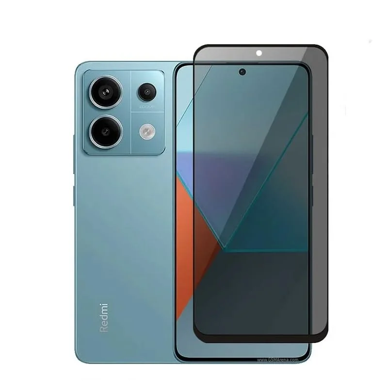DL3 Mobilak Privacy Full Glass Screen Protector For Xiaomi Redmi Note 13 Pro - Black