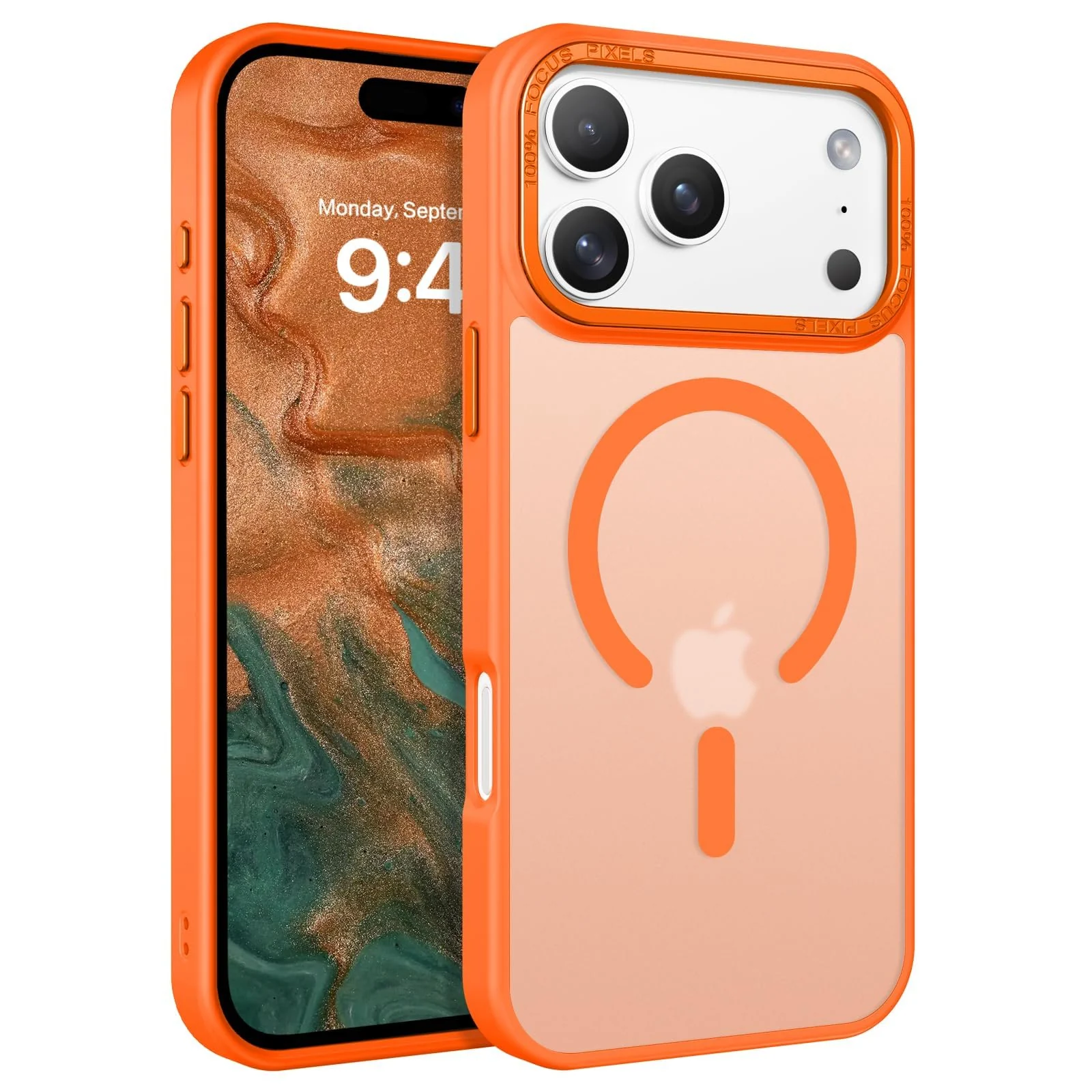 DL3 MOBILAK Protective Phone Case for Apple iPhone 18 Pro and 17 Pro - Orange