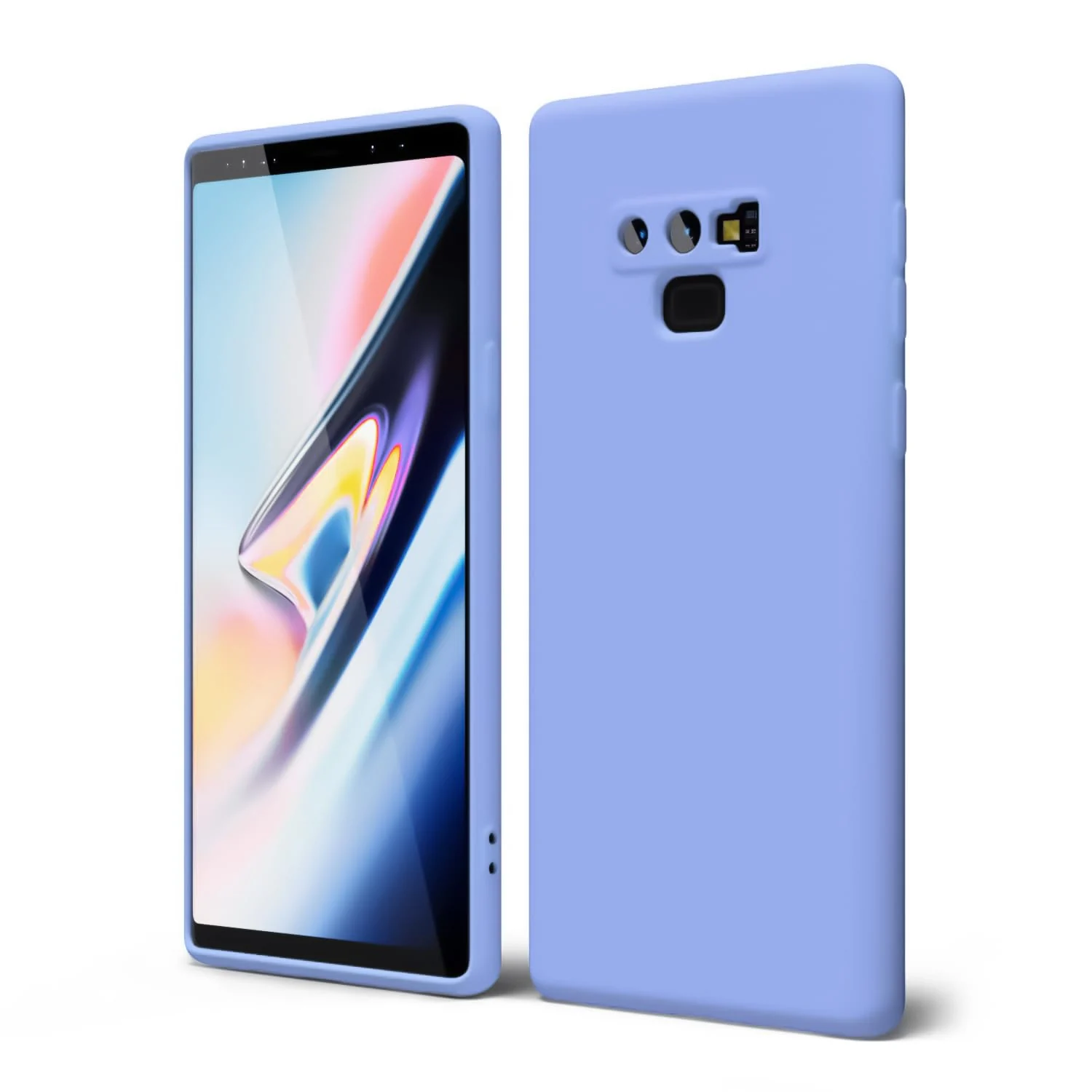 DL3 Mobilak Samsung Galaxy Note 9 Case, Soft Flexible Silicone Gel Rubber Bumper Cover, Full Body Shockproof Protective Phone Case - Baby Blue