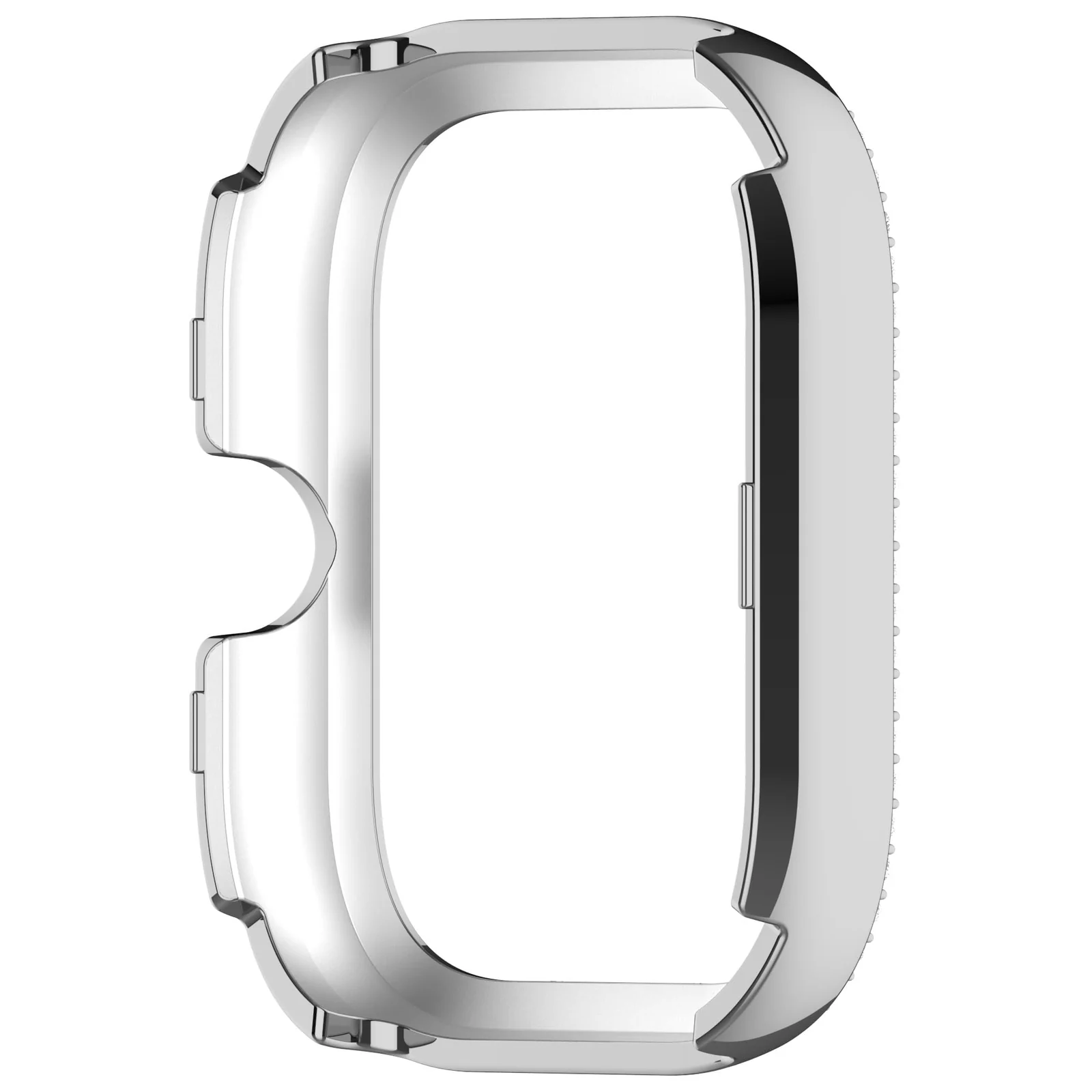 DL3 MOBILAK Bling Hard PC Watch Bumper Case for Xiaomi Redmi Watch 4 and Redmi Watch 5 - Silver
