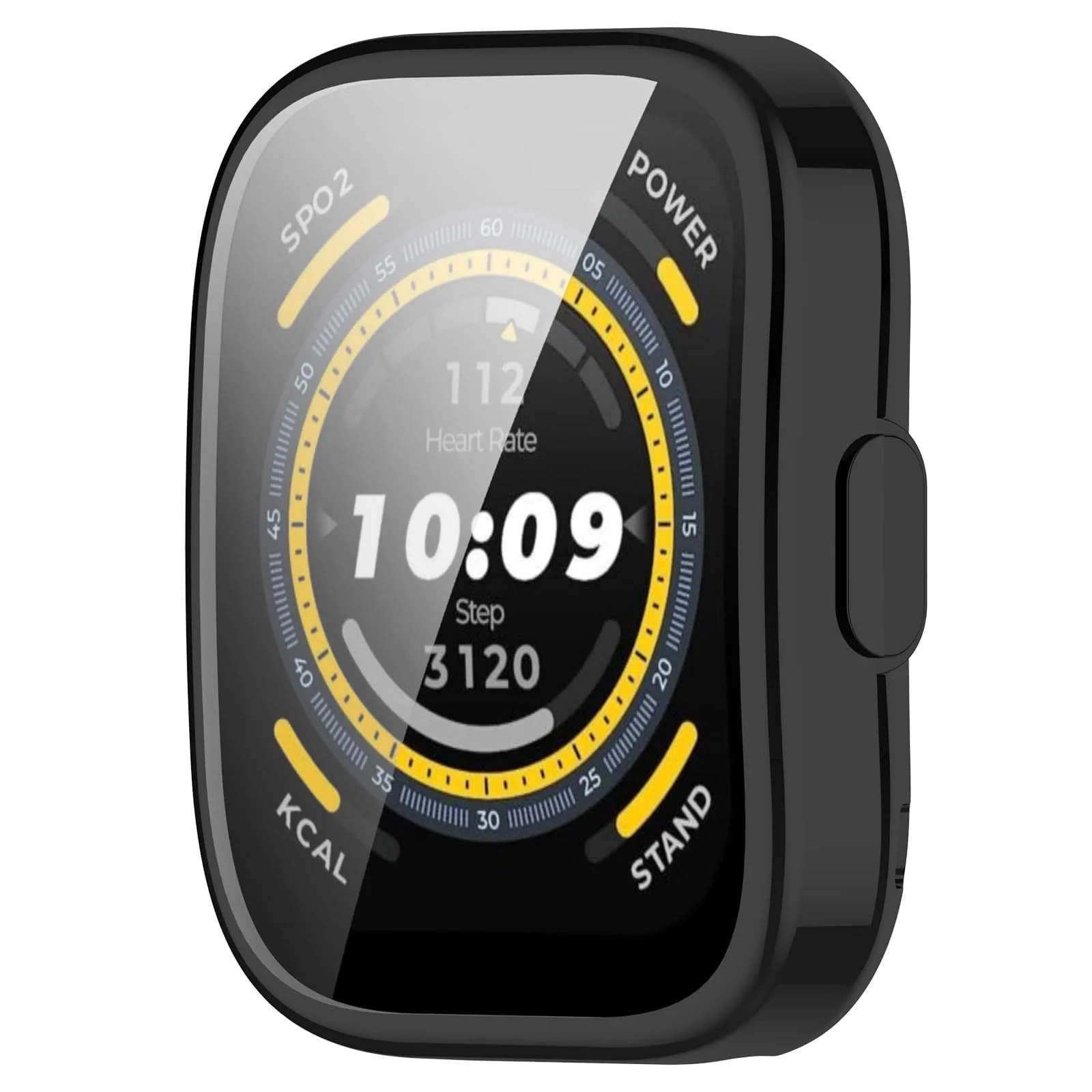 DL3 Mobilak Case Compatible with Amazfit Bip 5 (A2215) All-Around with Built-in Screen Protector Watch Soft TPU Shockproof Cover Slim Guard Thin Bumper Shell Protector for Amazfit Bip 5 - Black