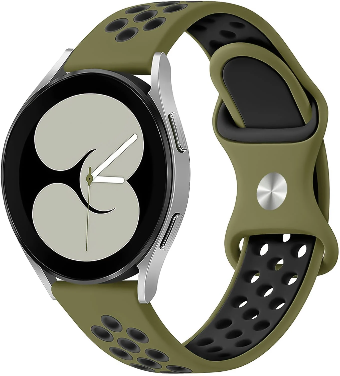 Dl3 Mobilak Silicone Sport Bands 20MM Strap For Samsung Gear Sport/Watch 4/Watch 5/Watch 5 Pro/S2 classic/active 2 40MM 44MM/Amazfit GTS 3/4/4 Mini/Bip 3/Pro/GTS 2 mini/GTS 2e/Bip U (Black & Lemon)
