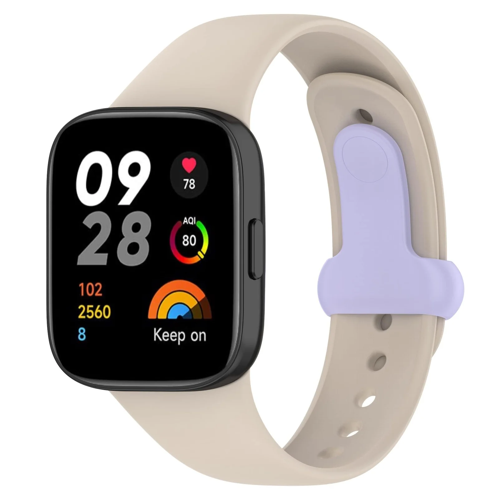 DL3 Mobilak Strap for Xiaomi Redmi Watch 3 Only, Soft Silicone Watch Band with Secure Buckle, Sport Replacement Wristband Bracelet Strap for Men & Women