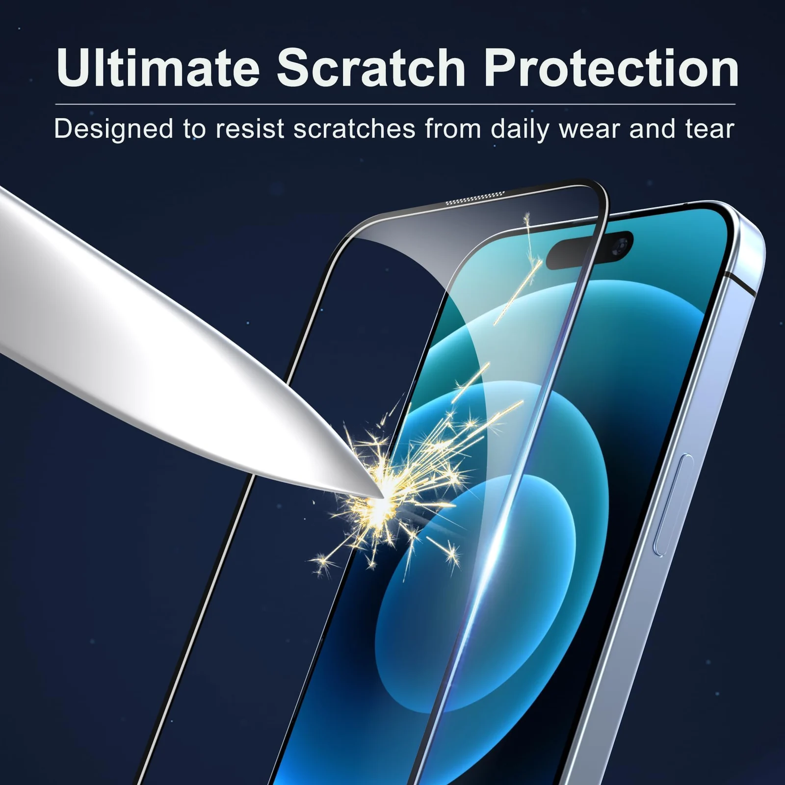 DL3 Mobilak Screen Protector for iPhone 17 Pro Max 6.9-Inch, 9H Hardness Tempered Glass Film, Ultra HD, No Bubbles, Built-in Dust Filter, with Easy Installation Frame - Clear