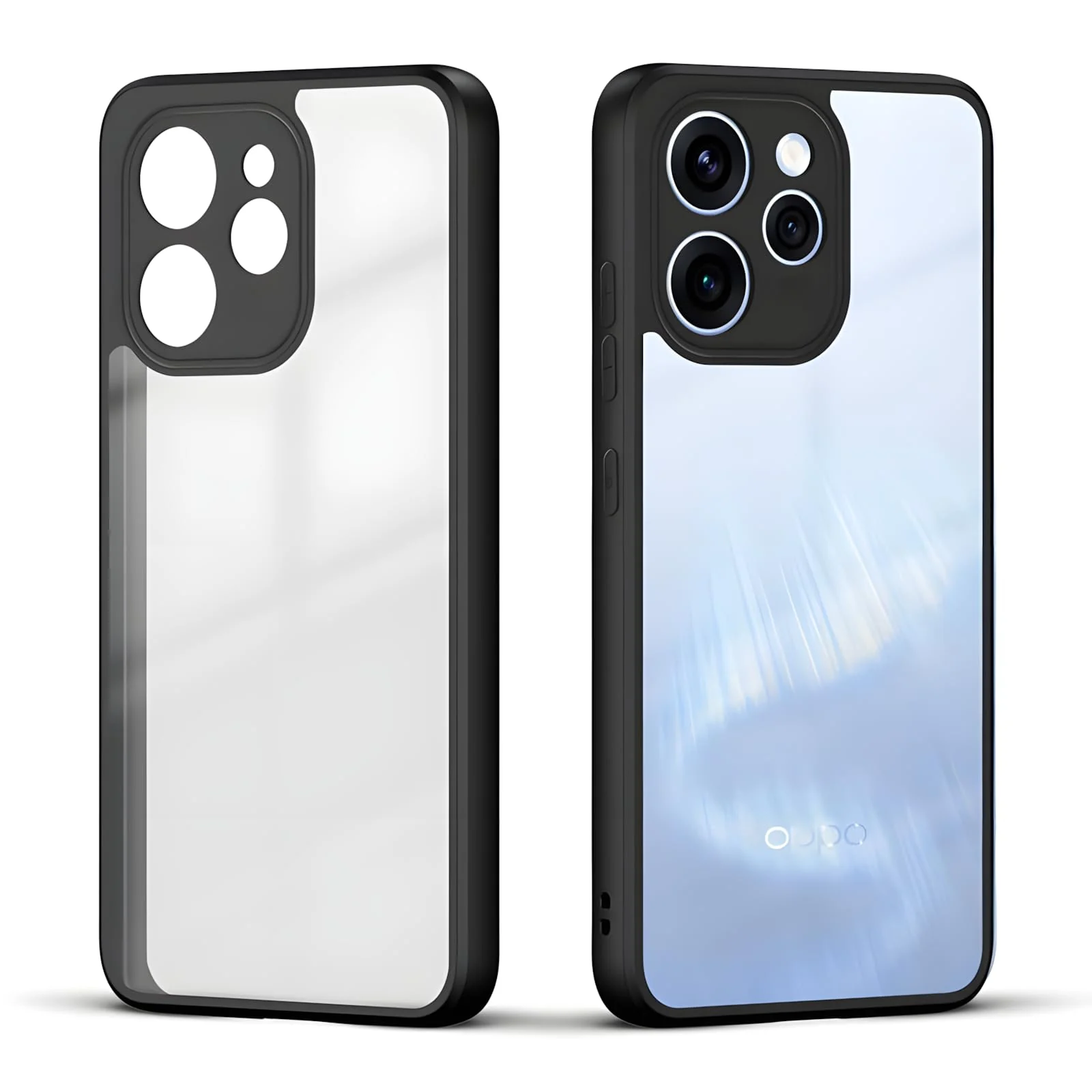 DL3 Mobilak Clear TPU Case for OPPO Reno 15F 5G / Reno 15 FS 5G, Camera protection, Shock-absorbing protection, Scratch-resistant surface - Black