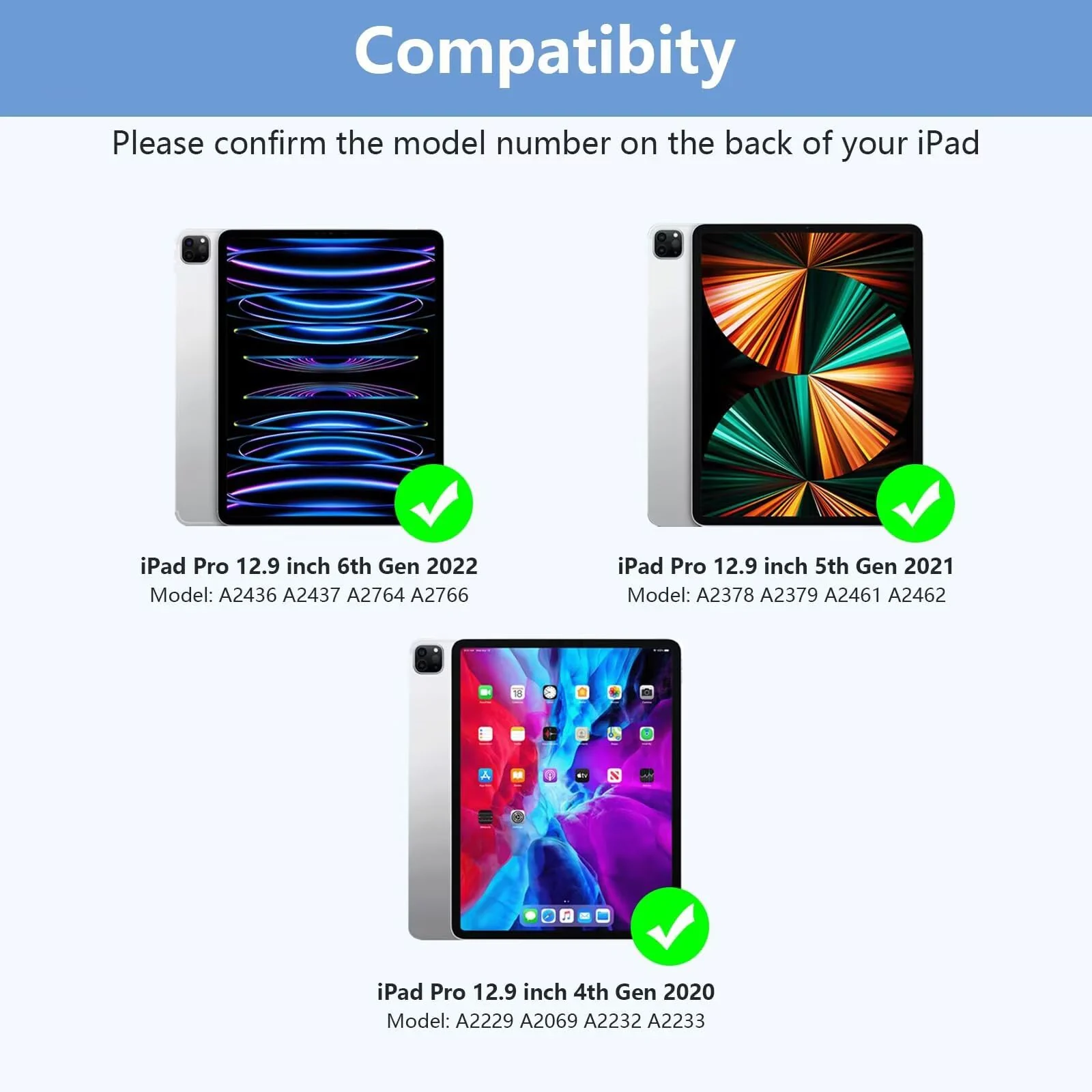 DL3 Mobilak Transparent Case Compatible with iPad Air 13 Inch M2 2024, iPad Pro 12.9 6th/5th Generation 2022/2021, Ultra Thin Silicone Shockproof Back Shell HD Transparent TPU Protective Cover - Clear