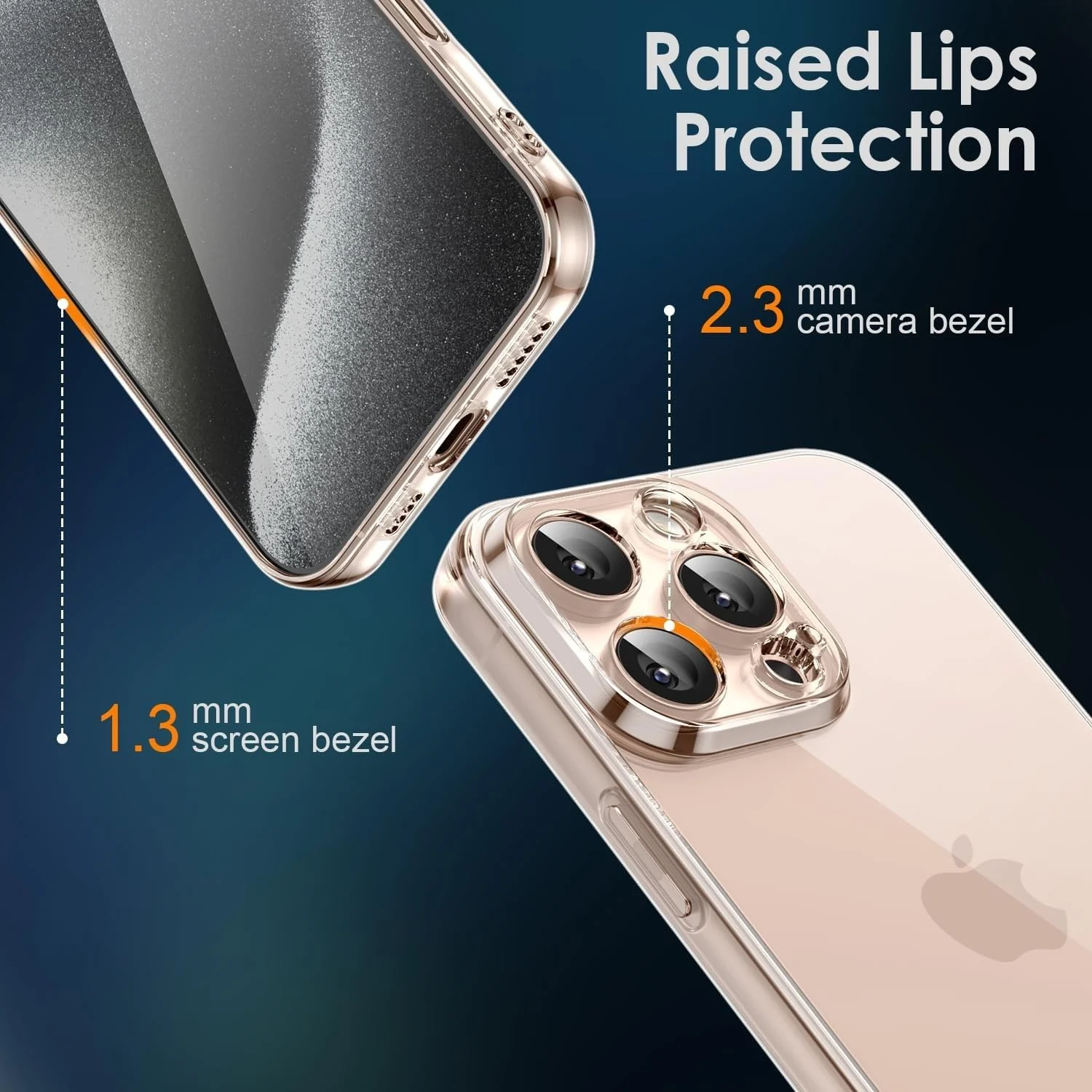 DL3 Mobilak Camera Protective Case Compatible with iPhone 16 Pro 6.3-Inch, Mobile Phone Case iPhone 16 Pro Thin Soft Silicone Anti-Yellow Protective Case - Clear