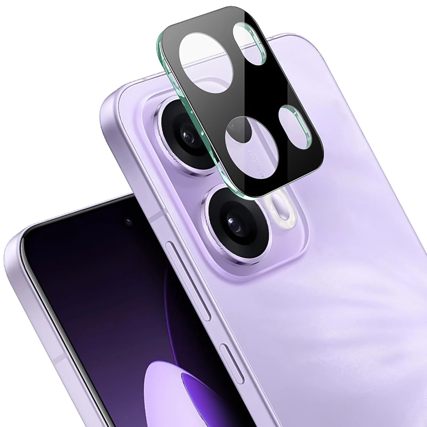 DL3 Mobilak OPPO Reno 13 Pro 5G / Reno13 Pro 5G Camera Lens Protector Tempered Glass Screen Protector HD [Full Coverage][Anti-Scratch] Drop Protection Ultra Clear/Thin Lens Protector Case - Black