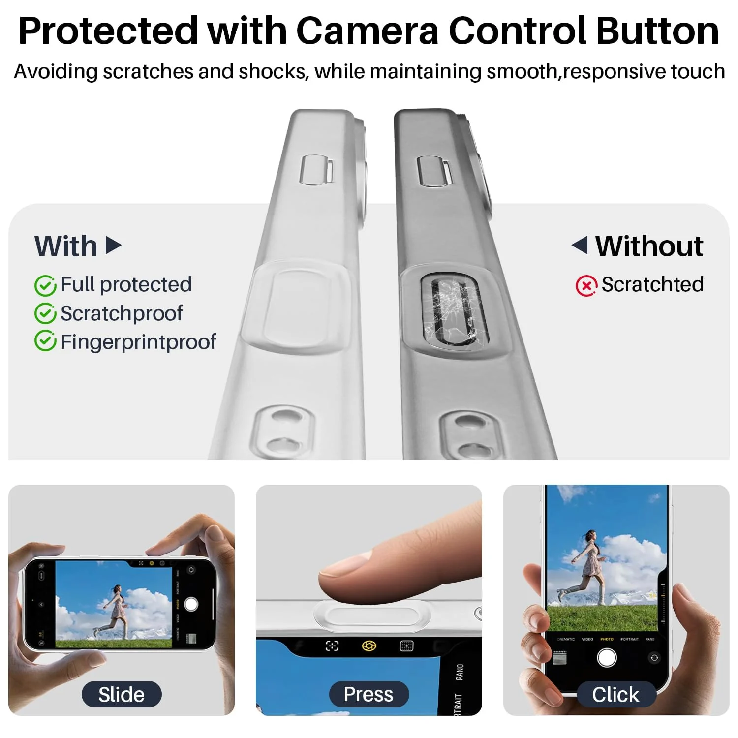 DL3 Mobilak For iPhone 17 Magnetic Case, Compatible with MagSafe, Built-in Camera Lens Protector, Luxury Plating Soft TPU Clear Shockproof Slim Thin Cover - Silver Matte