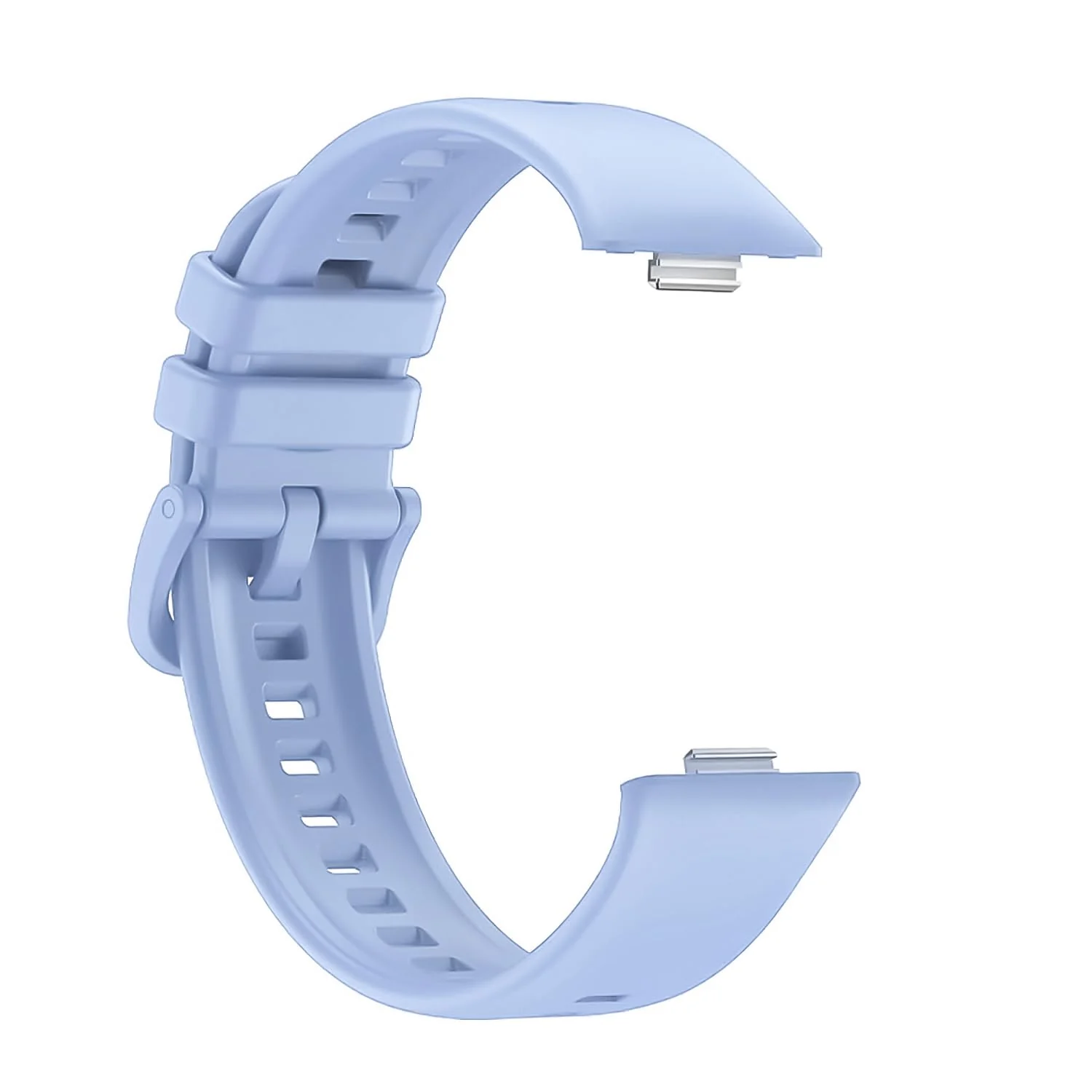 DL3 Mobilak Silicone Bracelet for Huawei Watch Fit 3/Watch Fit 4 Pro/Fit 4 Strap, Soft Silicone Sport Replacement Strap for Women/Men, Adjustable Waterproof Sports Band - Baby Blue