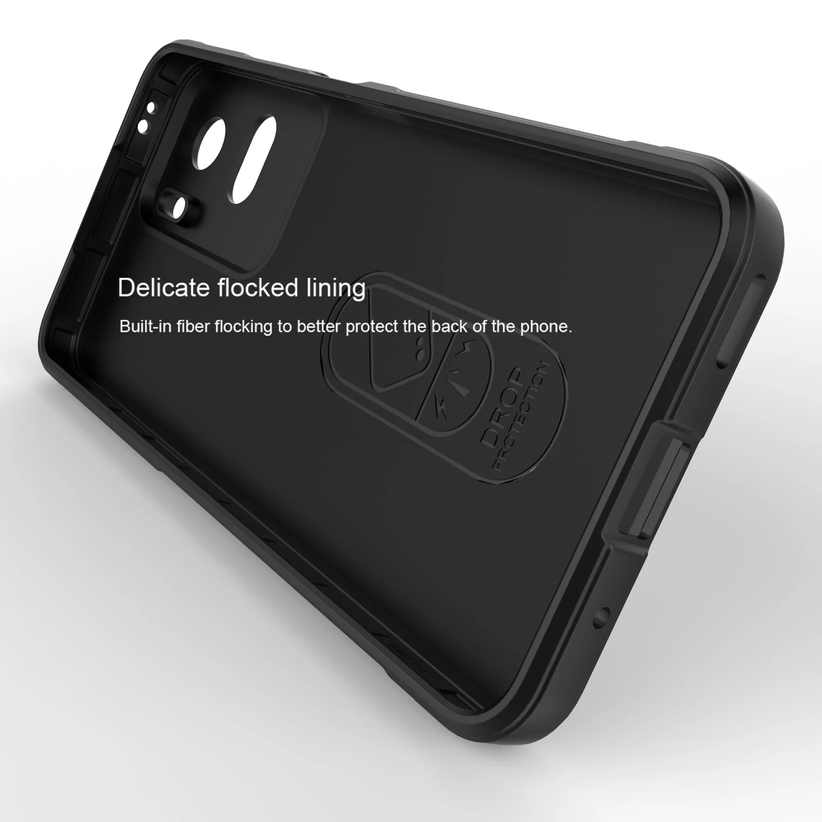 DL3 Mobilak Rugged Protective Case for Honor 90 Lite, Camera protection, Shock-absorbing protection, Non-slip grip - Black