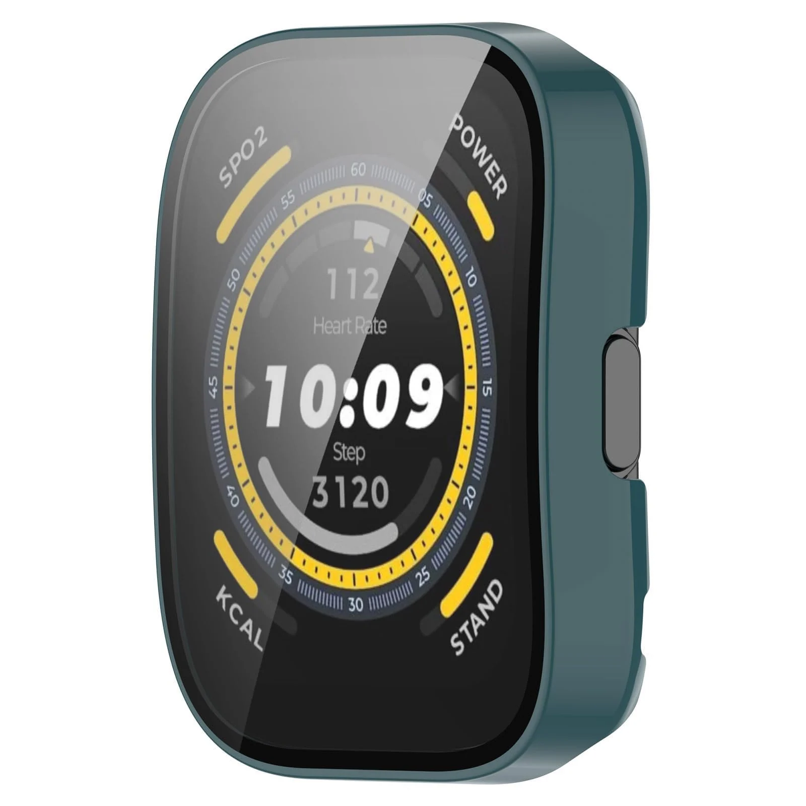 DL3 Mobilak Case with Screen Protector for Amazfit Bip 5, Bumper Full Coverage Hard PC Overall Protective Cover, Built-in Tempered Glass Film High Sensitivity For Amazfit Bip 5 (A2215) - Green