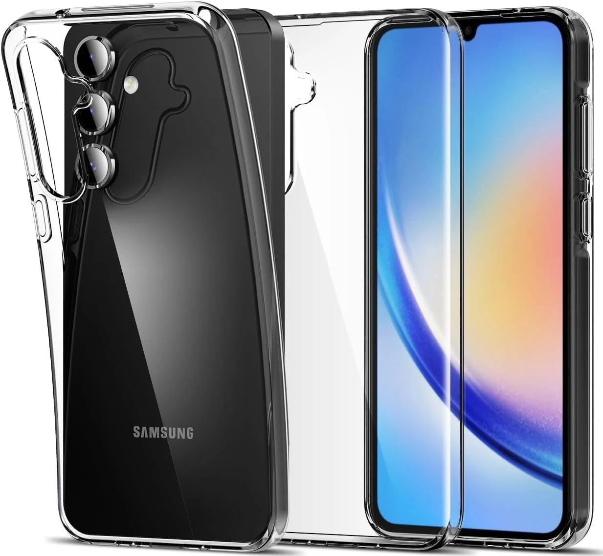 DL3 Mobilak Case Compatible with Samsung Galaxy A35 5G Case Crystal Soft TPU Gel Case Flexible Silicone Anti-Scratch TPU Cover - Clear