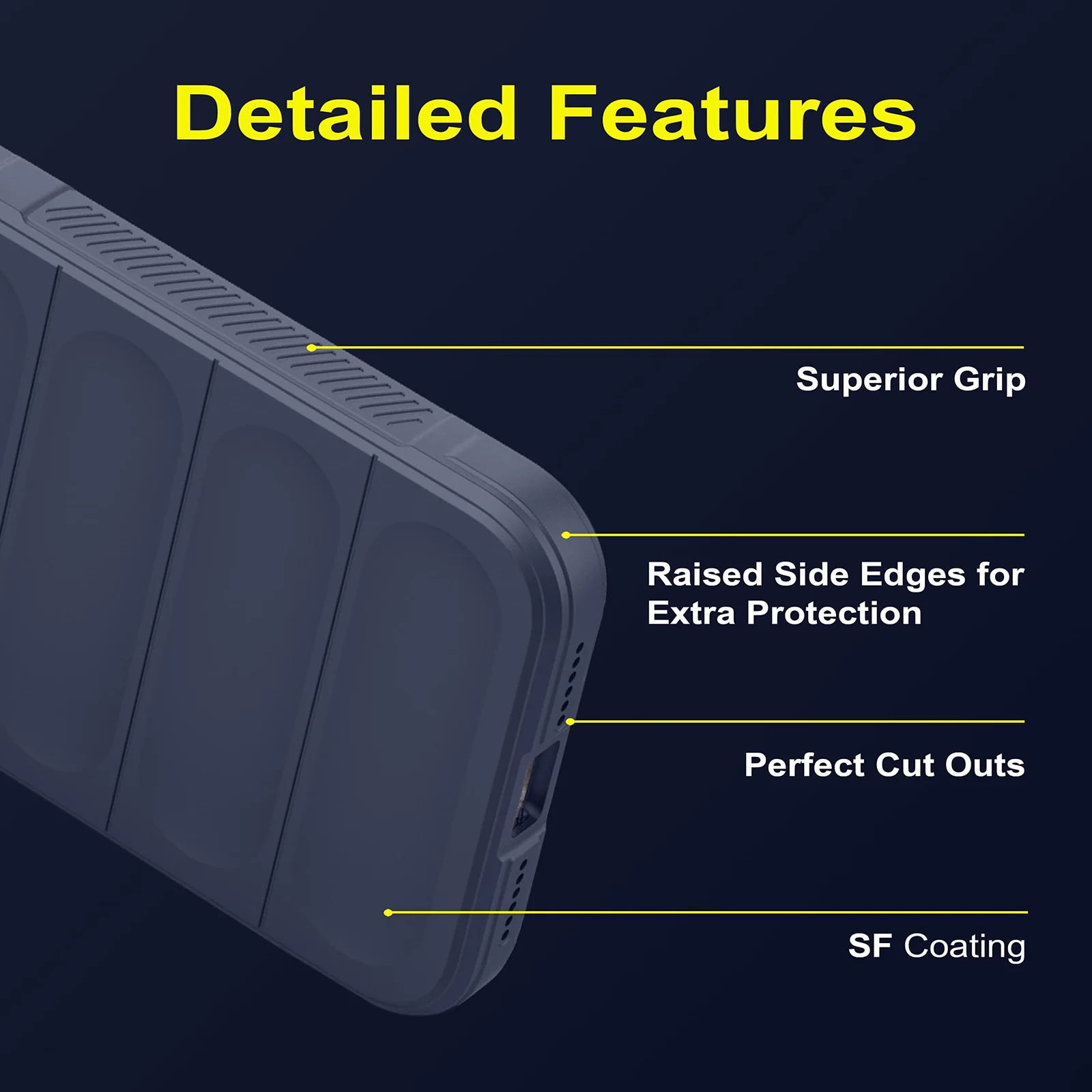 DL3 Mobilak Flexible Silicone and TPU Protective Case with Camera Protection for OPPO Reno 13 5G - Blue