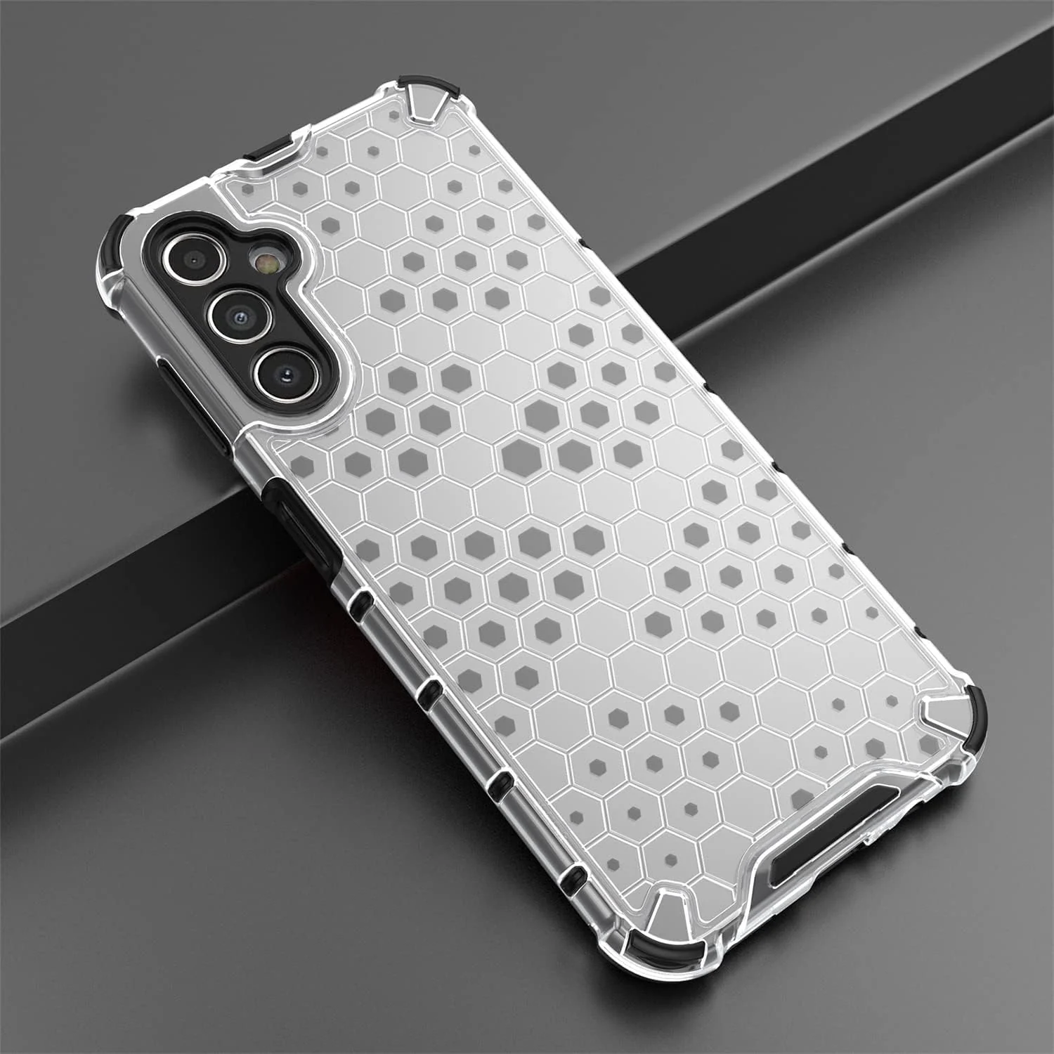 DL3 Mobilak Clear PC and TPU Protective Case for vivo Y02S / vivo Y16 4G with Shockproof Design - Clear