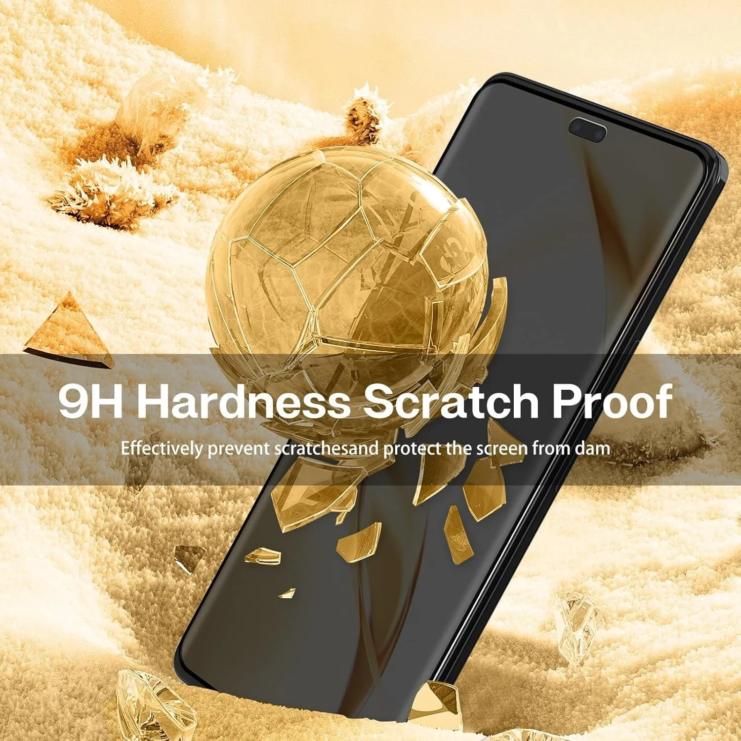 DL3 Mobilak Screen Protector for Honor 200 Pro 5G UV Glass Fingerprint Reader Support 3D Curved Anti-Spy Tempered Glass Screen Protector - Privacy