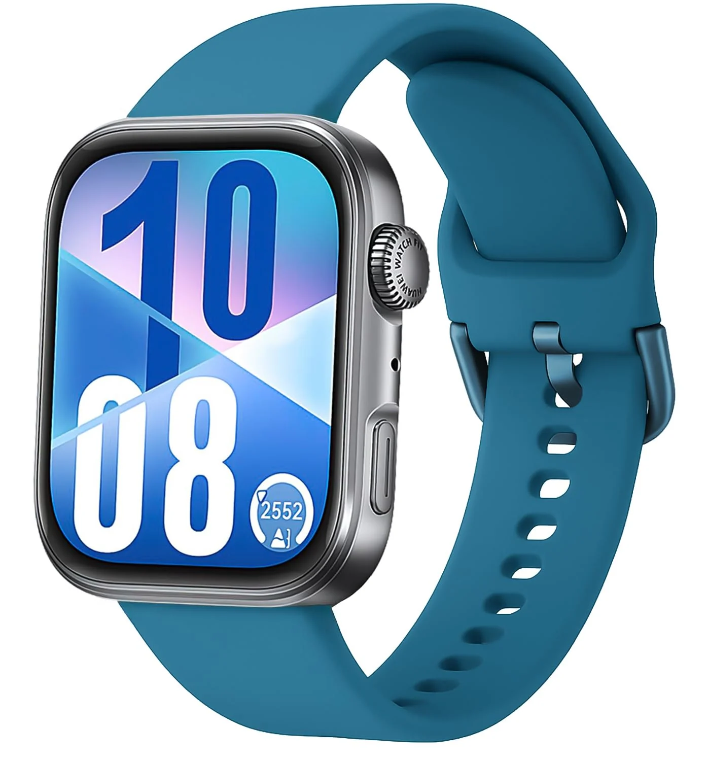 DL3 Mobilak Silicone Bracelet for Huawei Watch Fit 3/Watch Fit 4 Pro/Fit 4 Strap, Soft Silicone Sport Replacement Strap for Women/Men, Adjustable Waterproof Sports Band - Star Blue