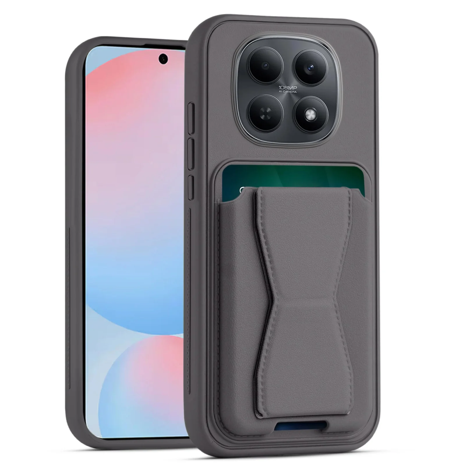 DL3 Mobilak Leather Wallet Case with Card Slot for Xiaomi Redmi Note 15 5G, Leather Back with Camera Protection and Shockproof Design