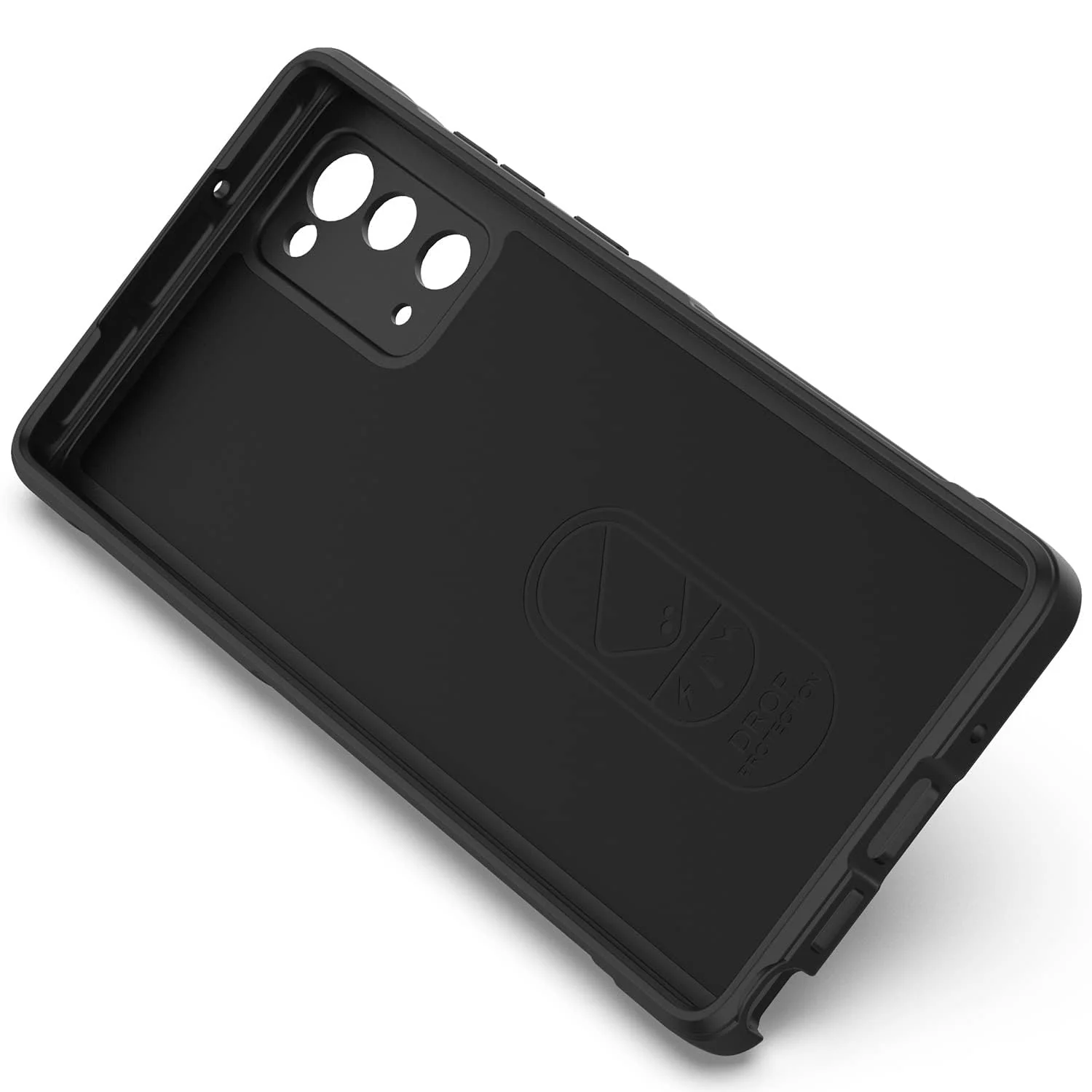 DL3 Mobilak Silicone Case for Samsung Galaxy Note 20 5G Heavy Duty Protective [Slim Fit] Shockproof Soft Flexible Protective Design Shock-Absorption TPU Cover With Camera Protection - Black