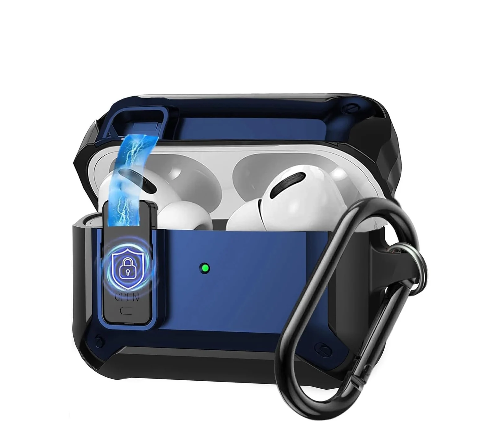 DL3 Mobilak Case for AirPods Pro 3 (2025) Cover with Lock, Compatible with AirPods Pro 3nd Generation/3st Generation Case (2025), Shockproof Cover for AirPods Pro 3 Case Men Women