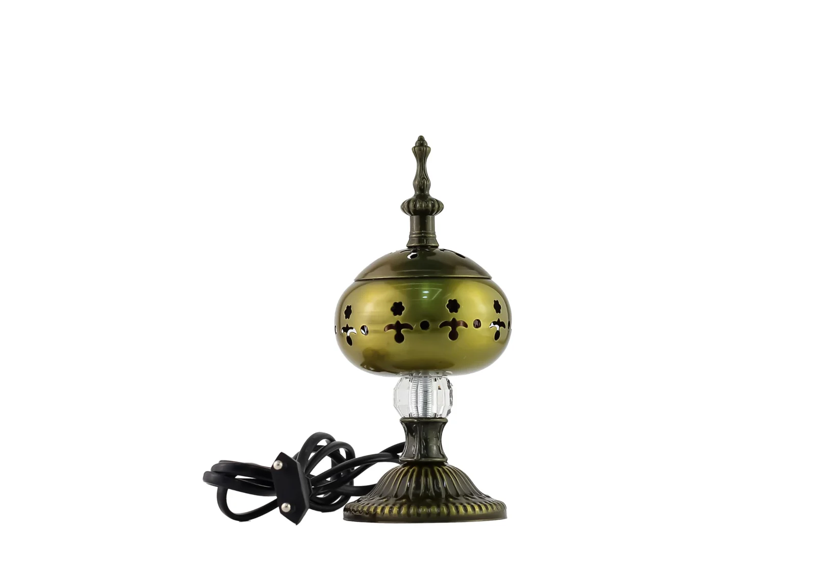 Mobigon Arabian Electric Incense Burners metal Vintage Arabic Burner, Middle Eastern Incense Holder- Electric Incense Burner Bakhoor Suitable For Arabian Oud, Home, Hotel Decor - K. Bronze