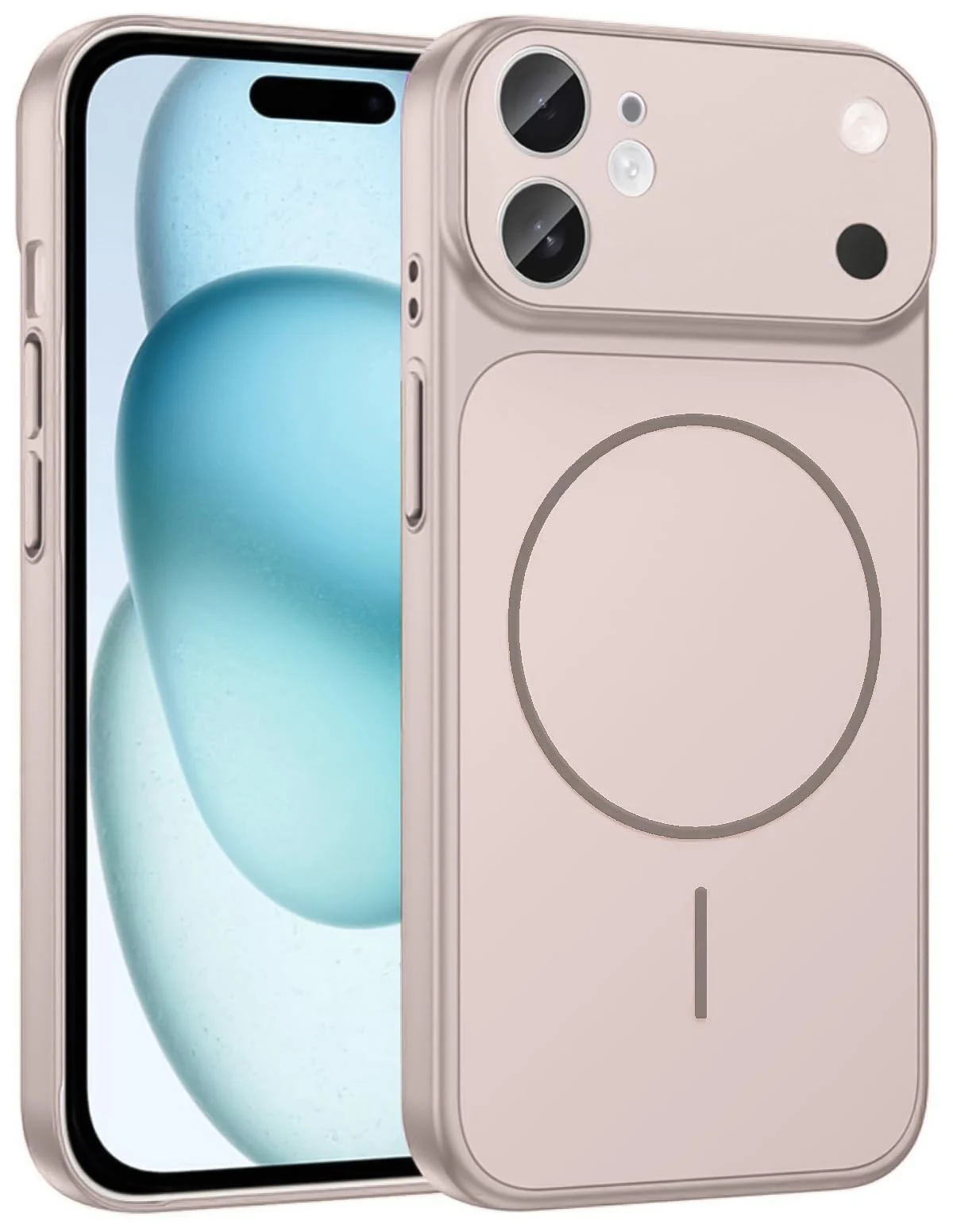 DL3 Mobilak PC Protective Case for iPhone 11, Compatible with MagSafe accessories, Supports wireless charging, Camera protection - Titanium Gold
