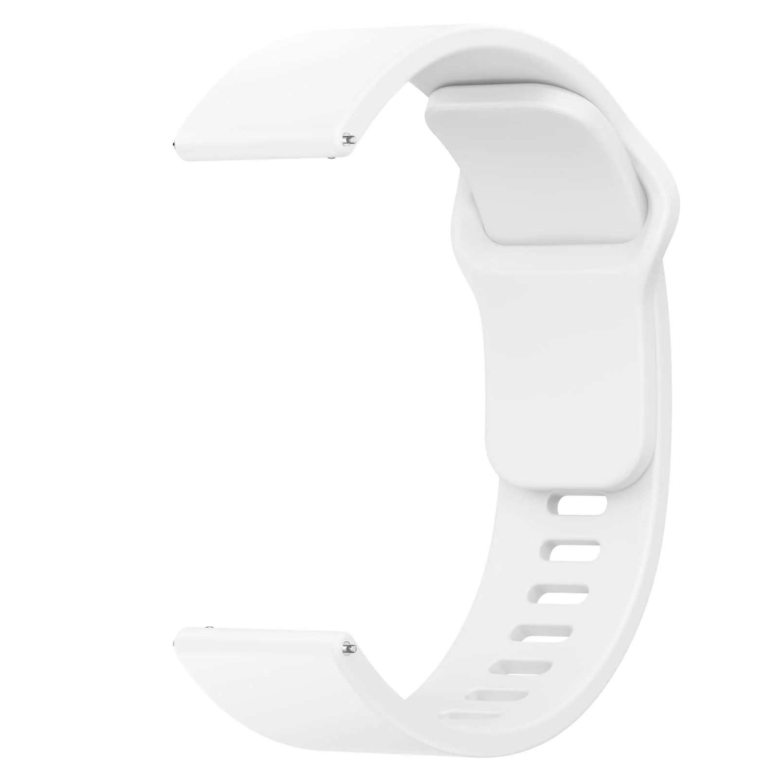 DL3 Mobilak Strap for Xiaomi Redmi Watch 5 Active/Redmi Watch 5 Lite, 22mm Adjustable Quick Release Silicone Replacement Watch Band Straps Wristbands Bracelet for Women Men - White