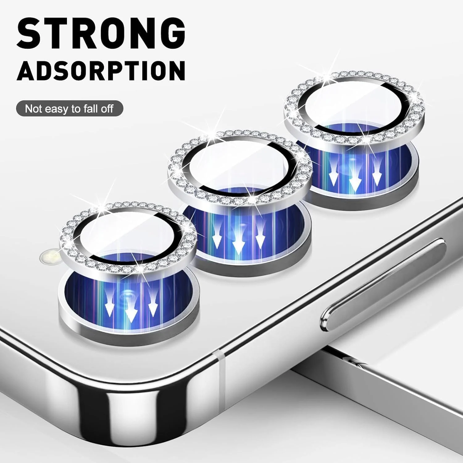 DL3 MOBILAK Individual Ring Camera Lens Protector for Samsung Galaxy S26 Ultra, Diamond Silver